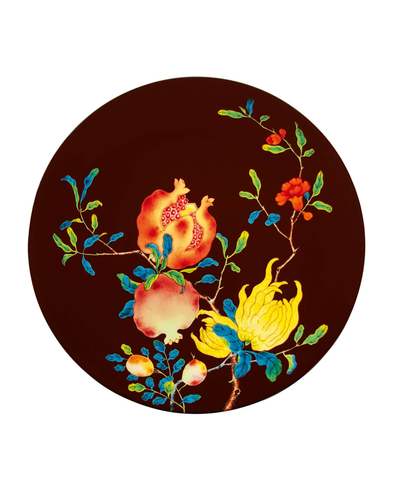 Harmonia Chocolate Buffet Plate Coupe 0
