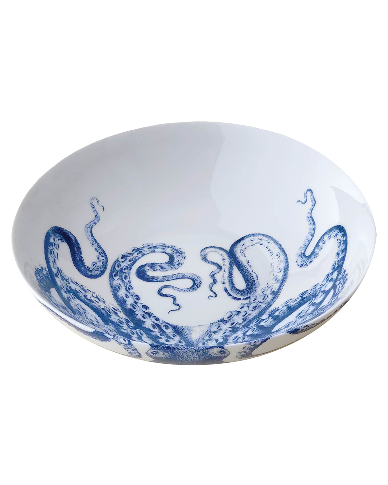 Blue Lucy Wide Serving Bowl, 9.5" 1