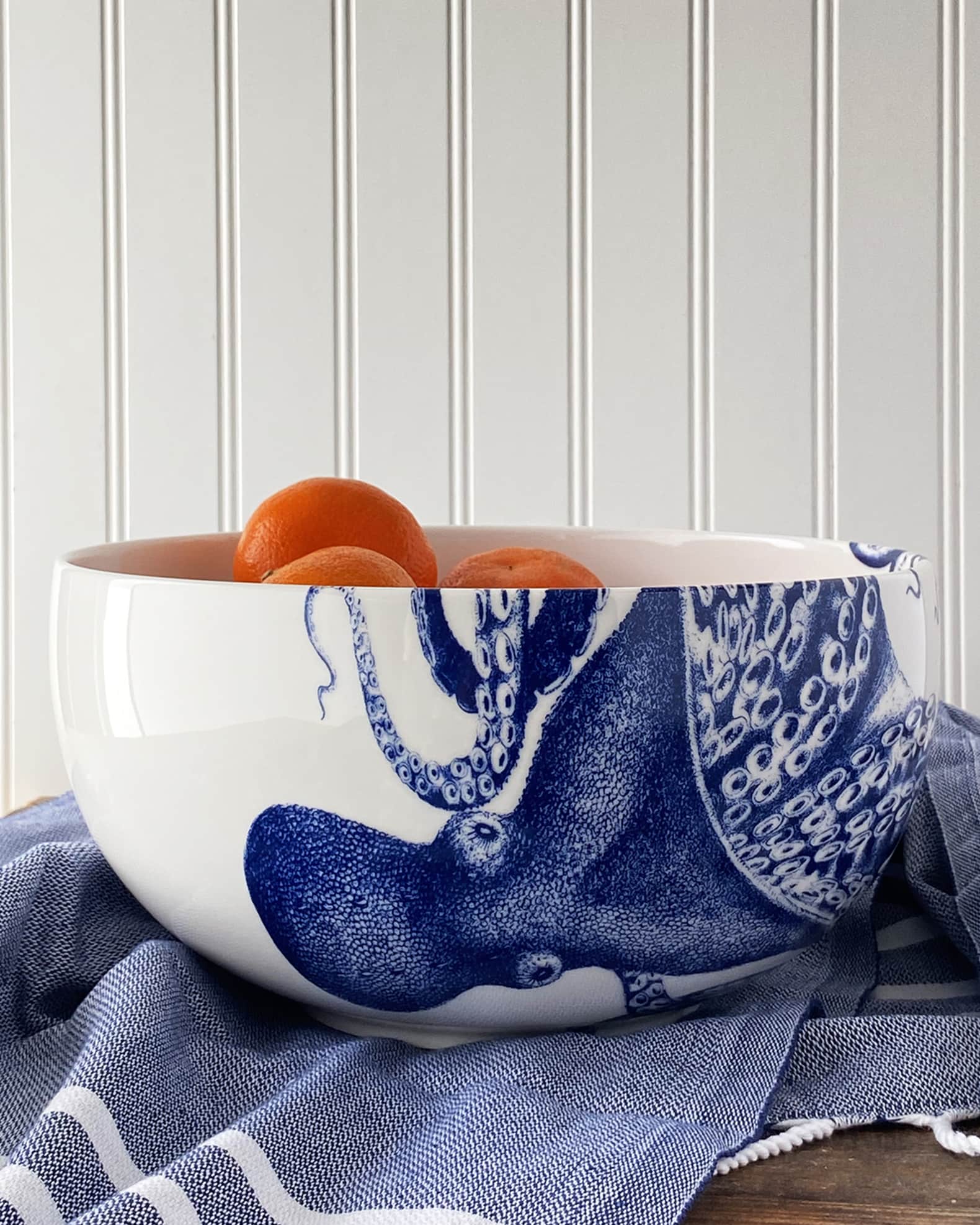 Blue Lucy Round Serving Bowl, 10" 0