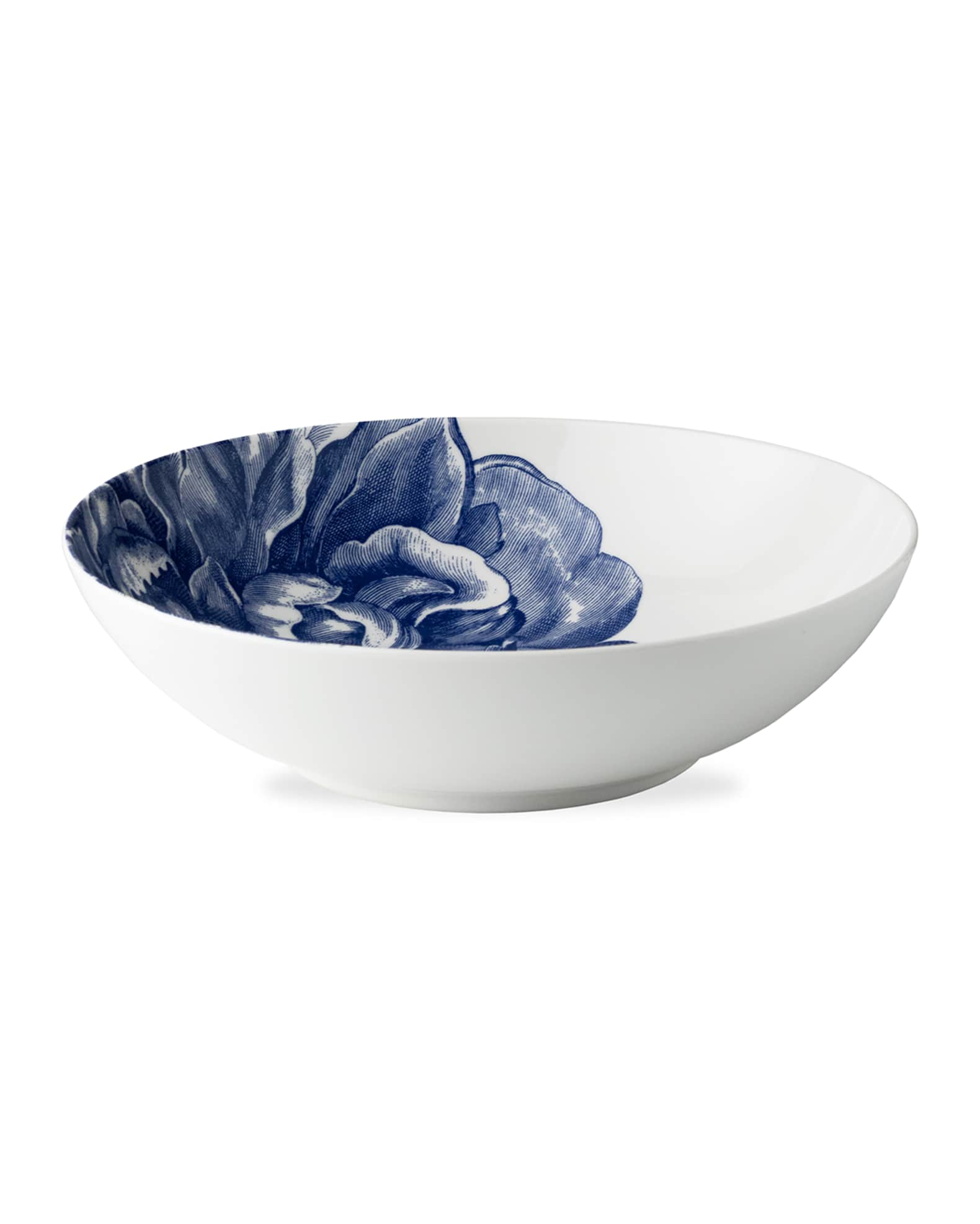 Peony Blue Gala Wide Serving Bowl 1