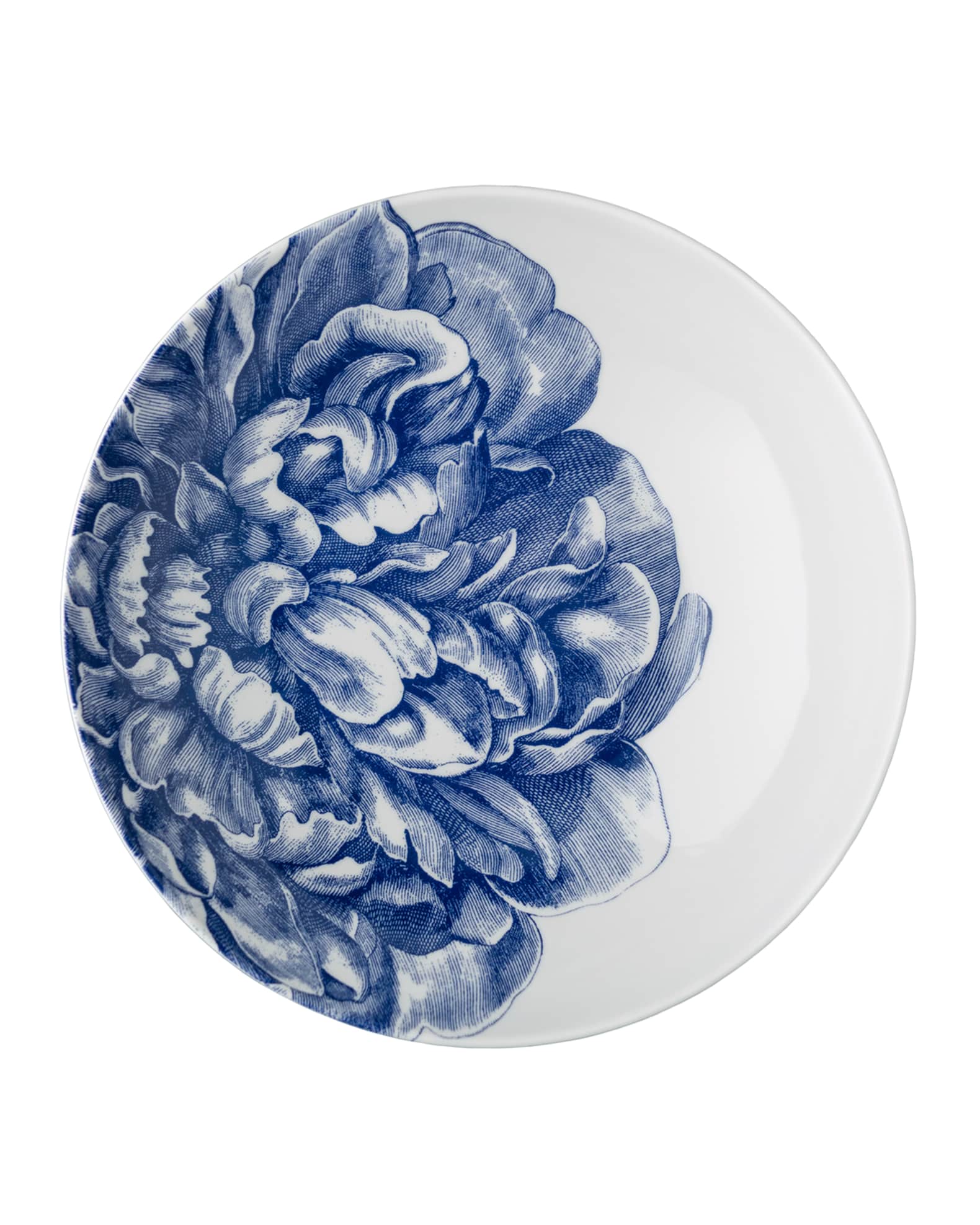 Peony Blue Gala Wide Serving Bowl 0