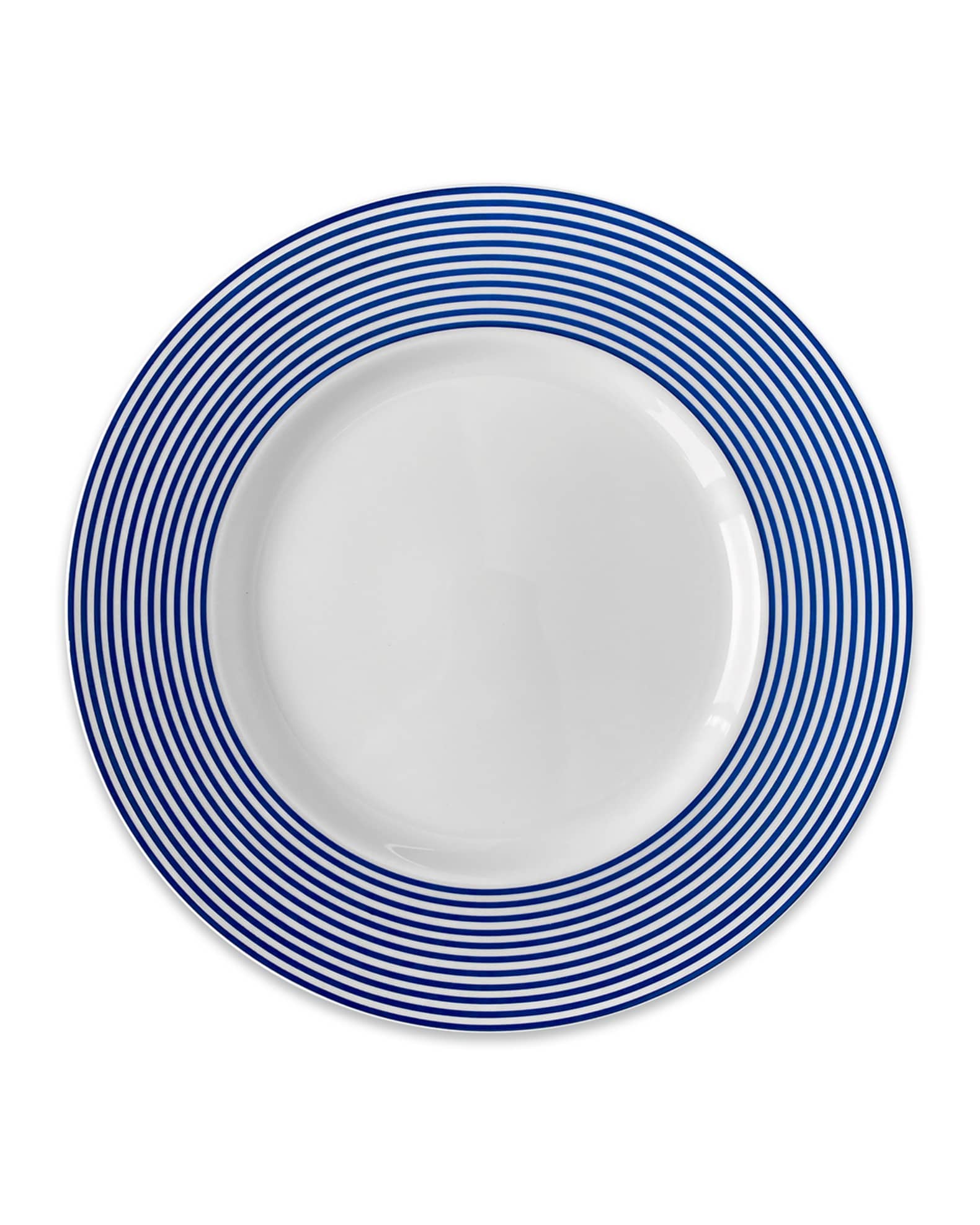 Newport Racing Stripe Rimmed Salad Plates, Set of 4 0
