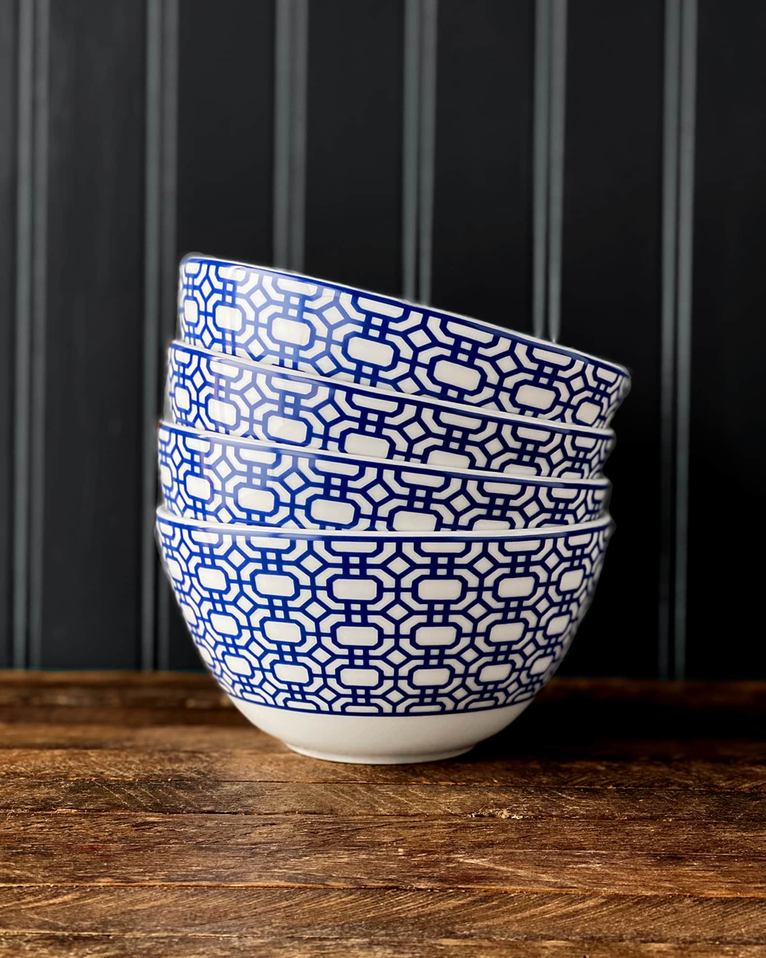 Newport Garden Gate Tall Cereal Bowls, Set of 4 1