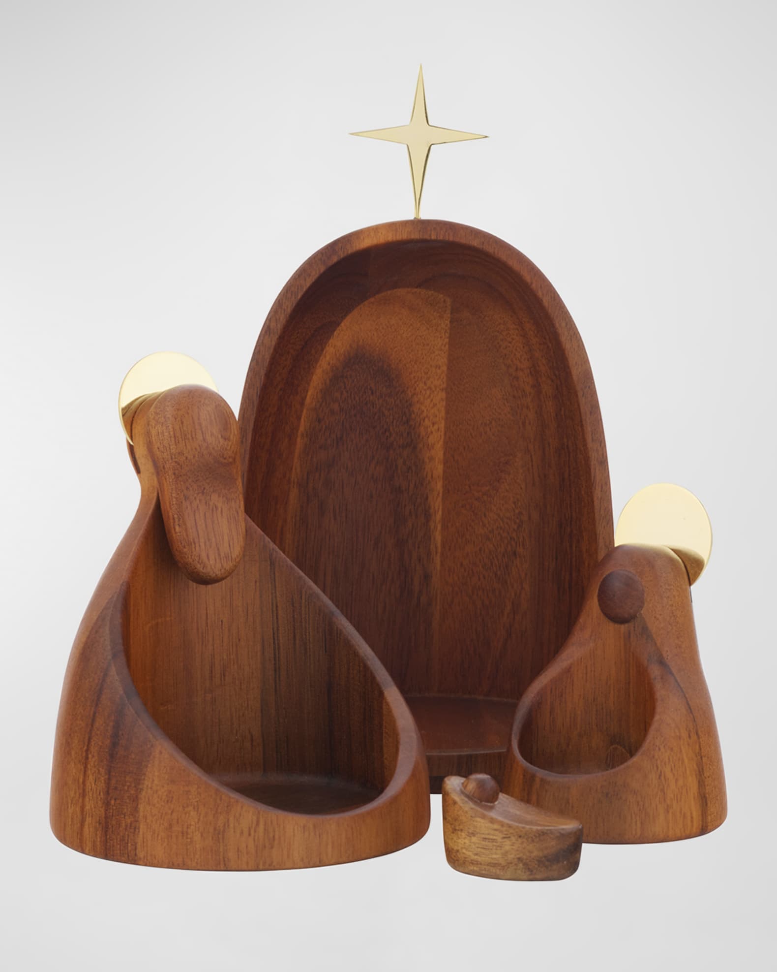 Nambe 4Piece Nesting Nativity Figurine Set Neiman Marcus