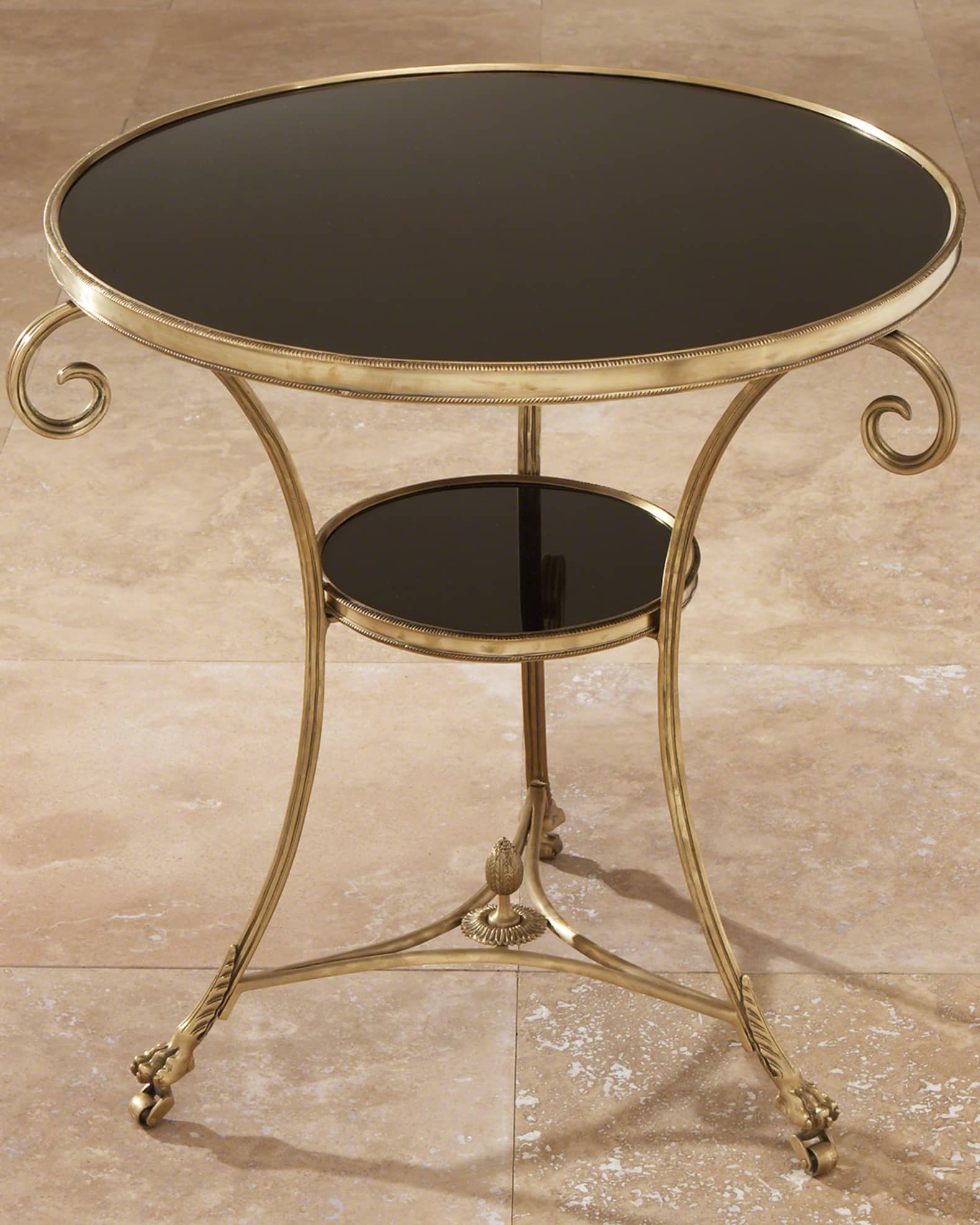Black Granite Side Table 1