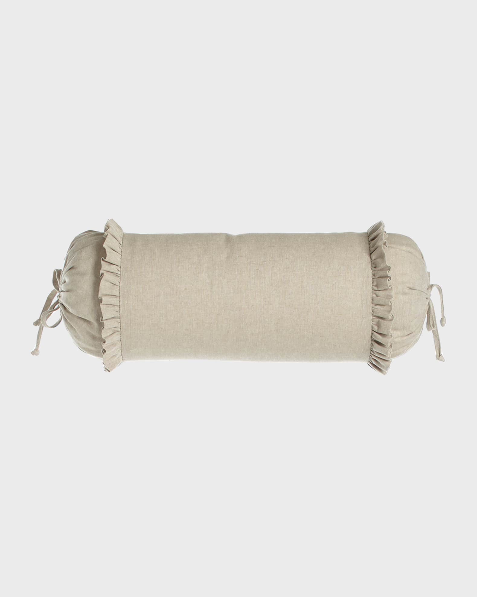 Essex Flax Neck Roll Pillow 0