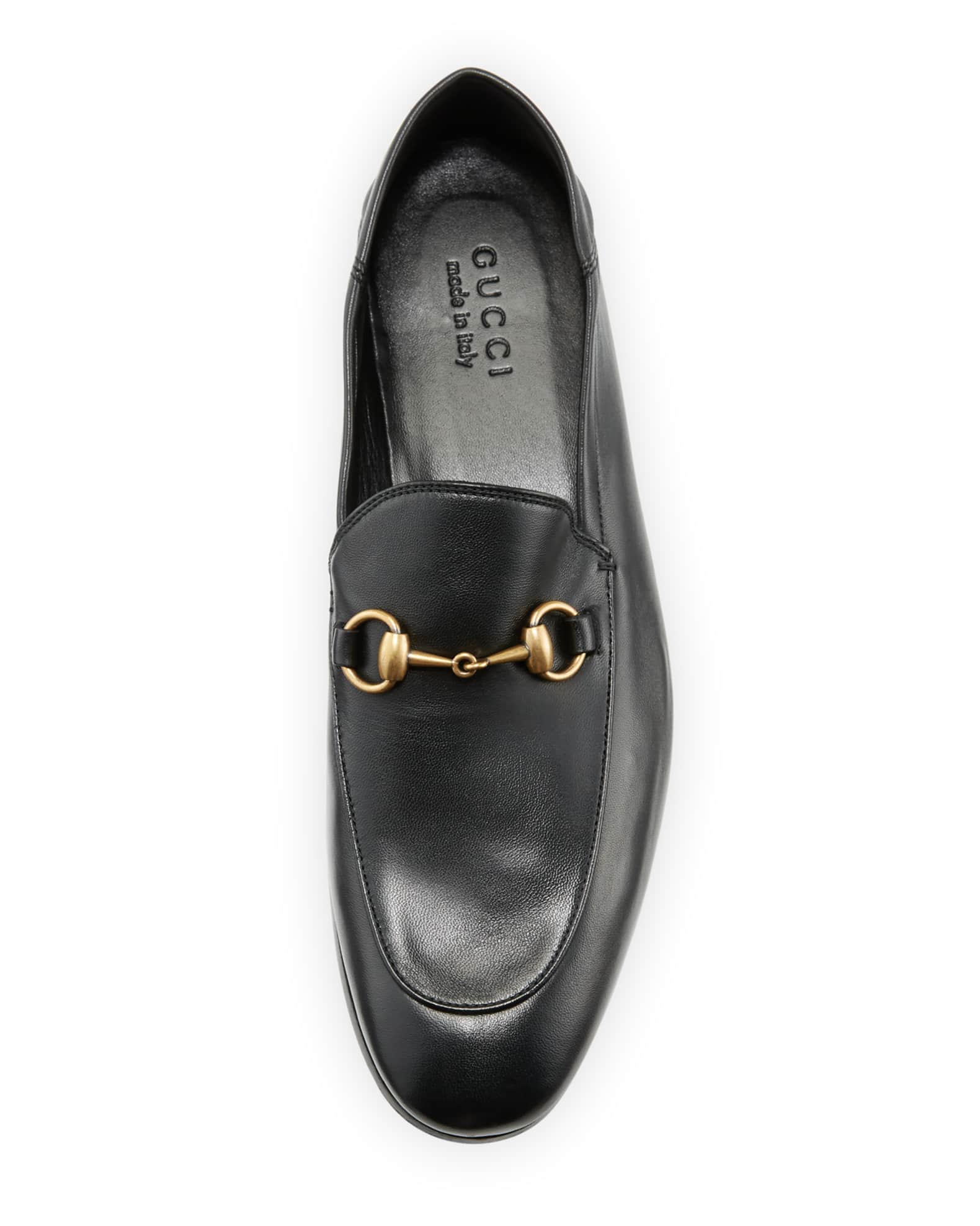 Gucci Soft Leather Bit-Strap Loafer | Neiman Marcus