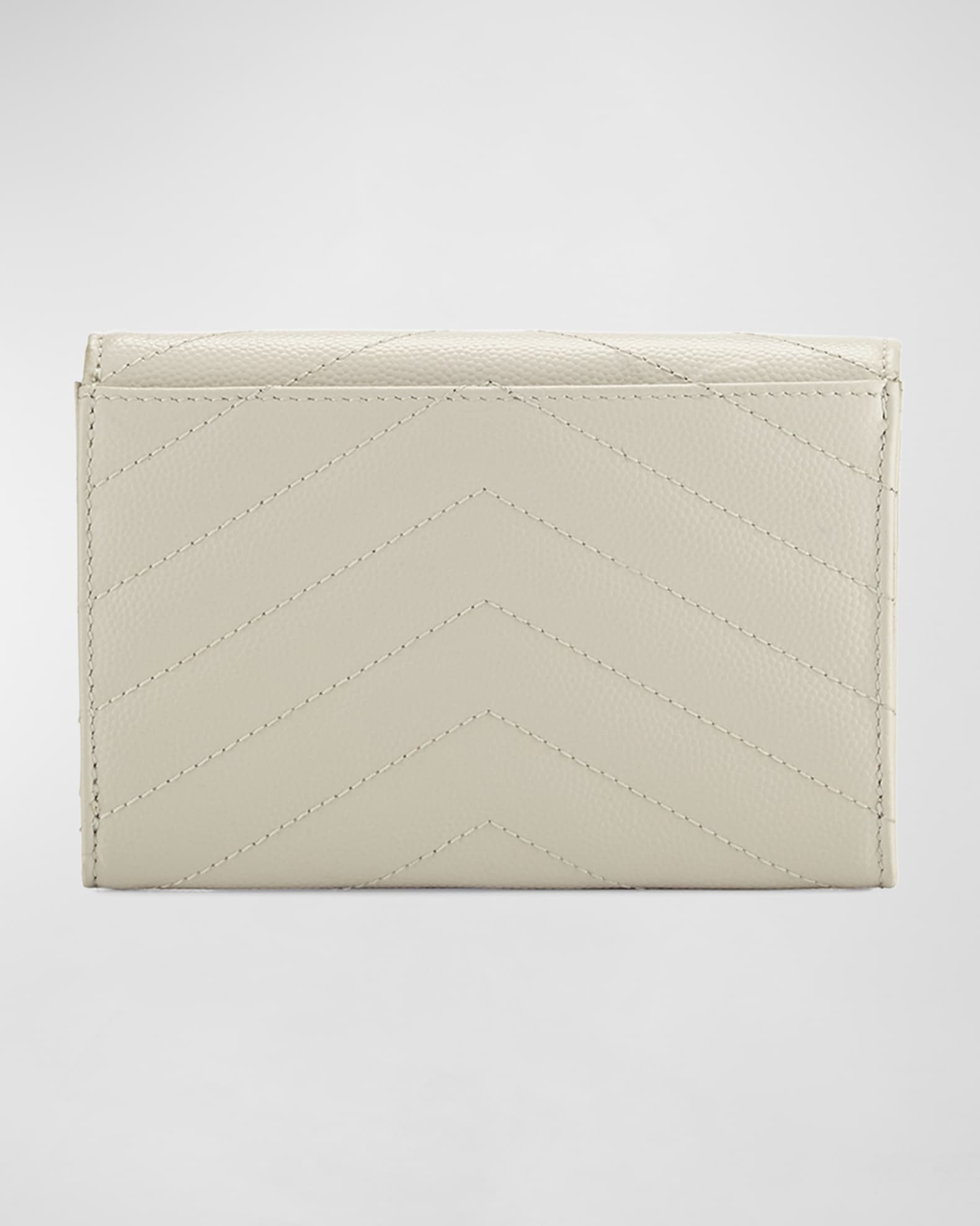 ★ SAINT LAURENT ★ MONOGRAMME ミニウォレット Saint Laurent YSL Monogram Small Flap Wallet in Grained