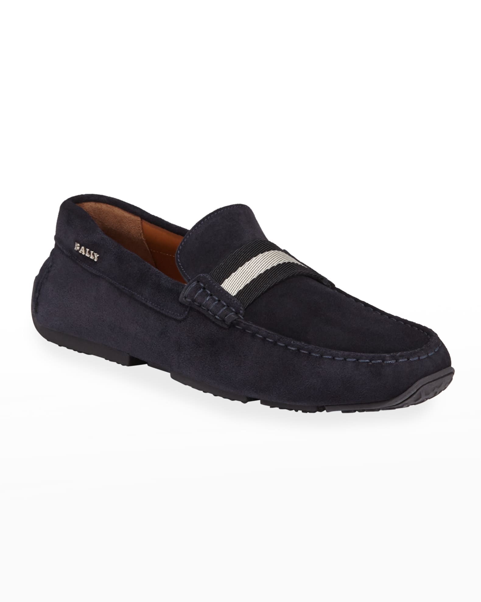 Bally Pearce Suede Leather Driver | Neiman Marcus