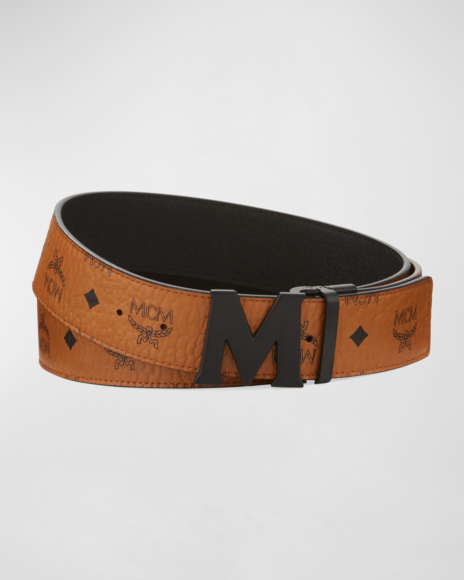 Mcm Reversible Leather Belt