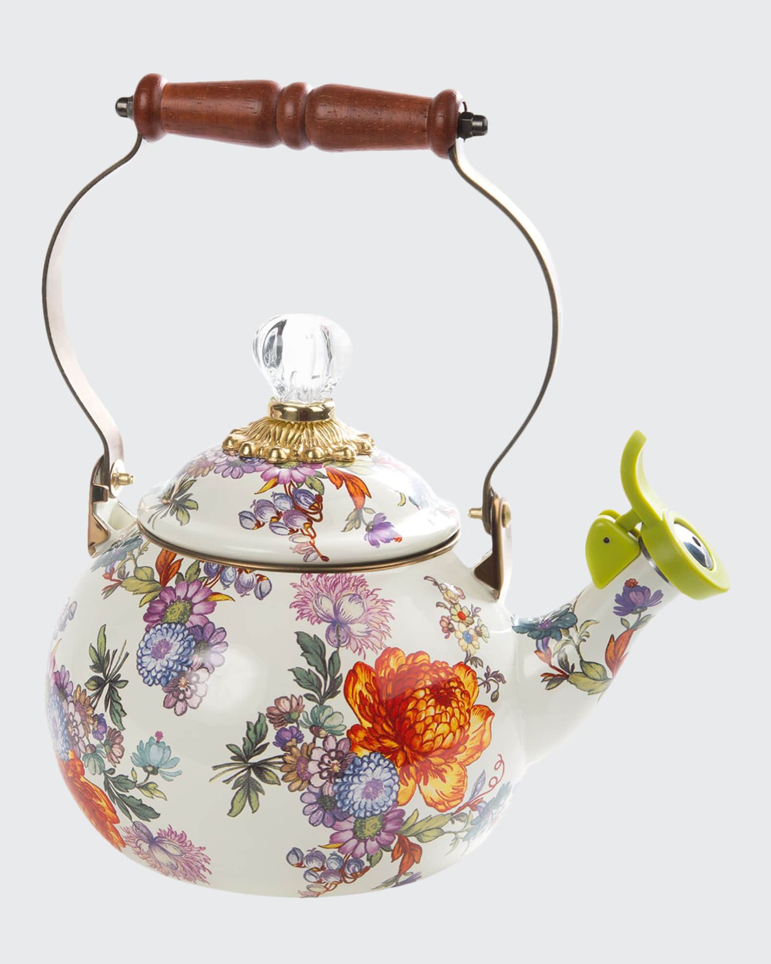Flower Market Whistling Tea Kettle 0