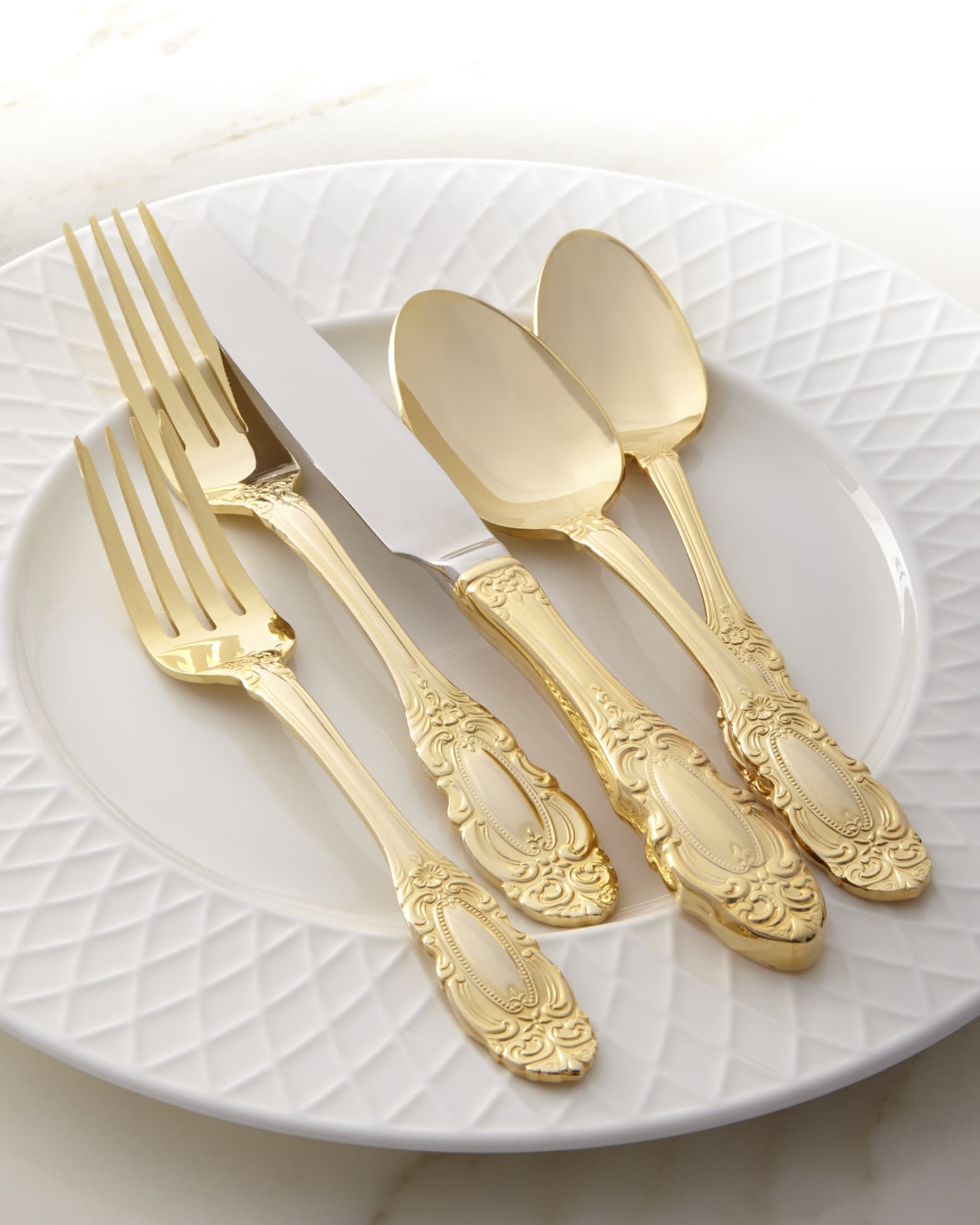 International silver company gold plated flatware outlet