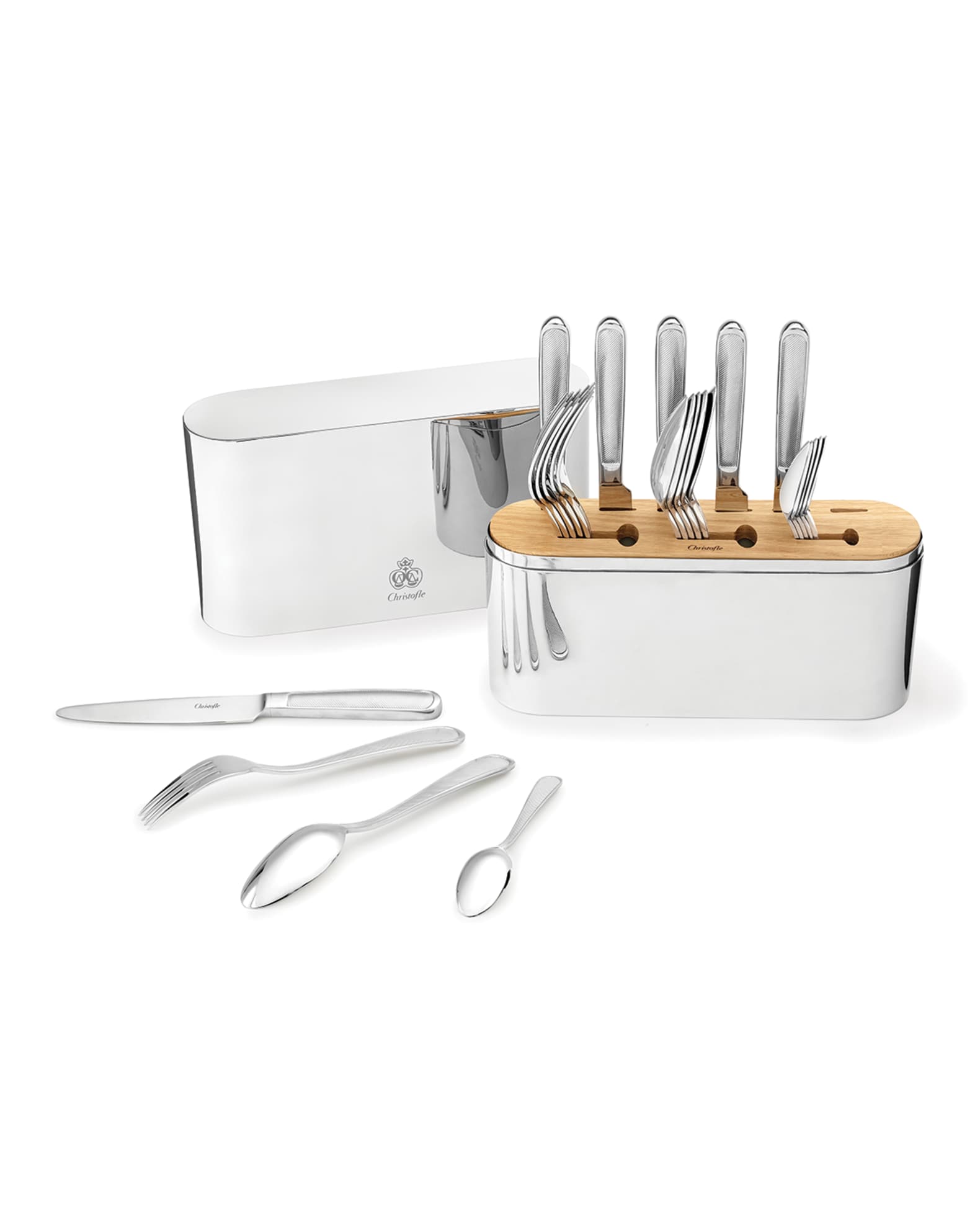 Christofle Set de Cubiertos 24 Piezas Concorde en acero inoxidable - El