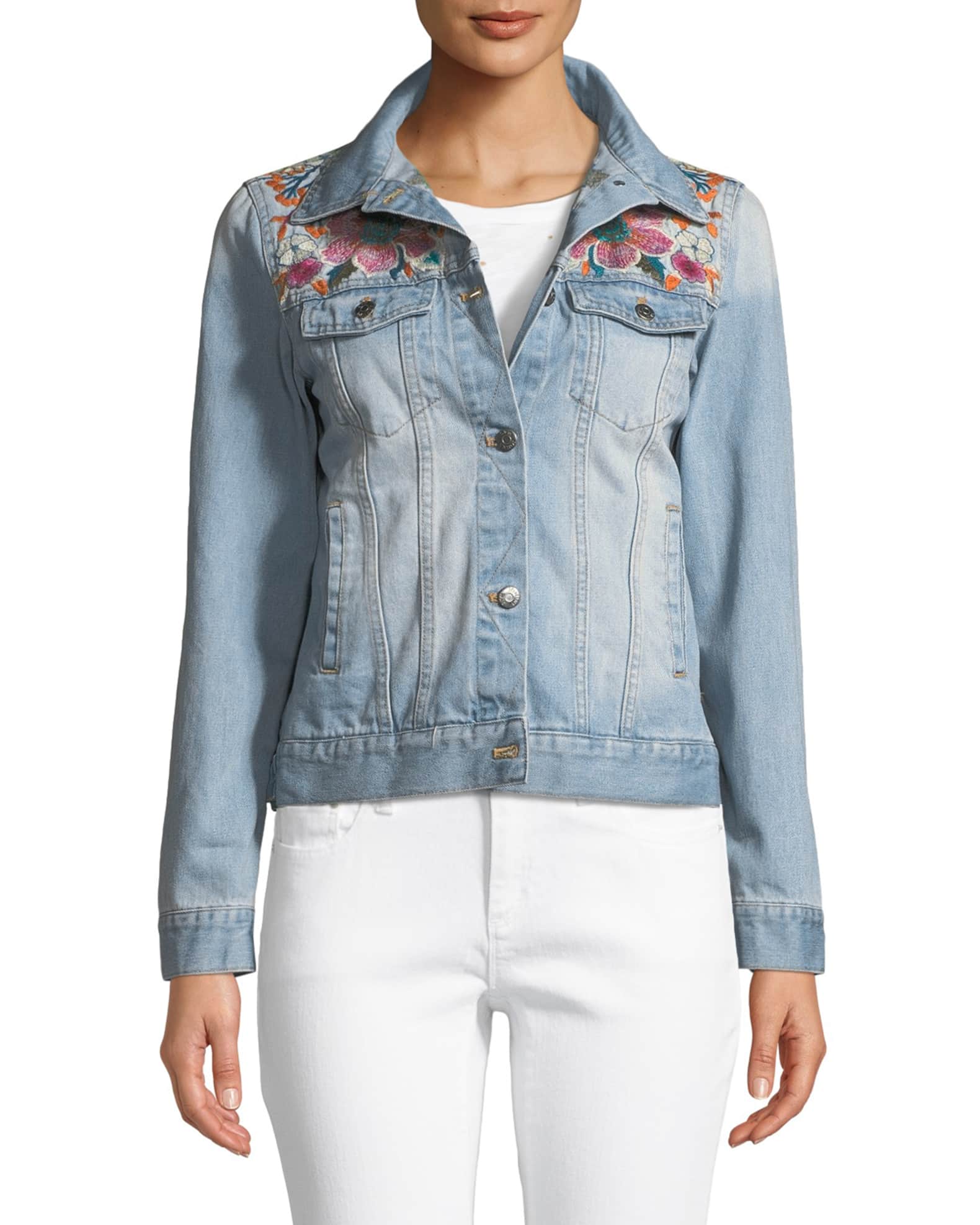 Nena Embroidered Denim Jacket and Matching Items | Neiman Marcus