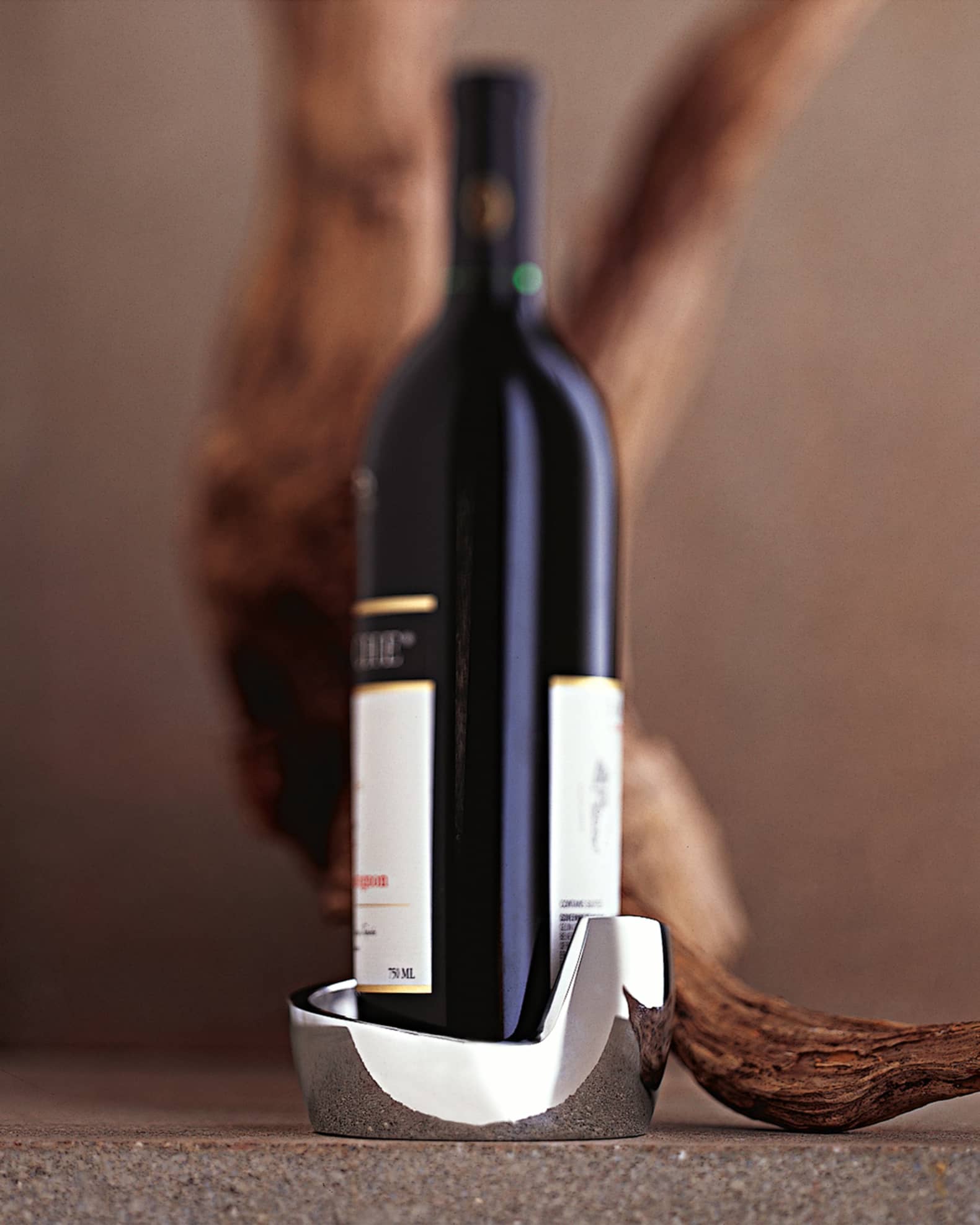 Spiral wine best sale bottle holder