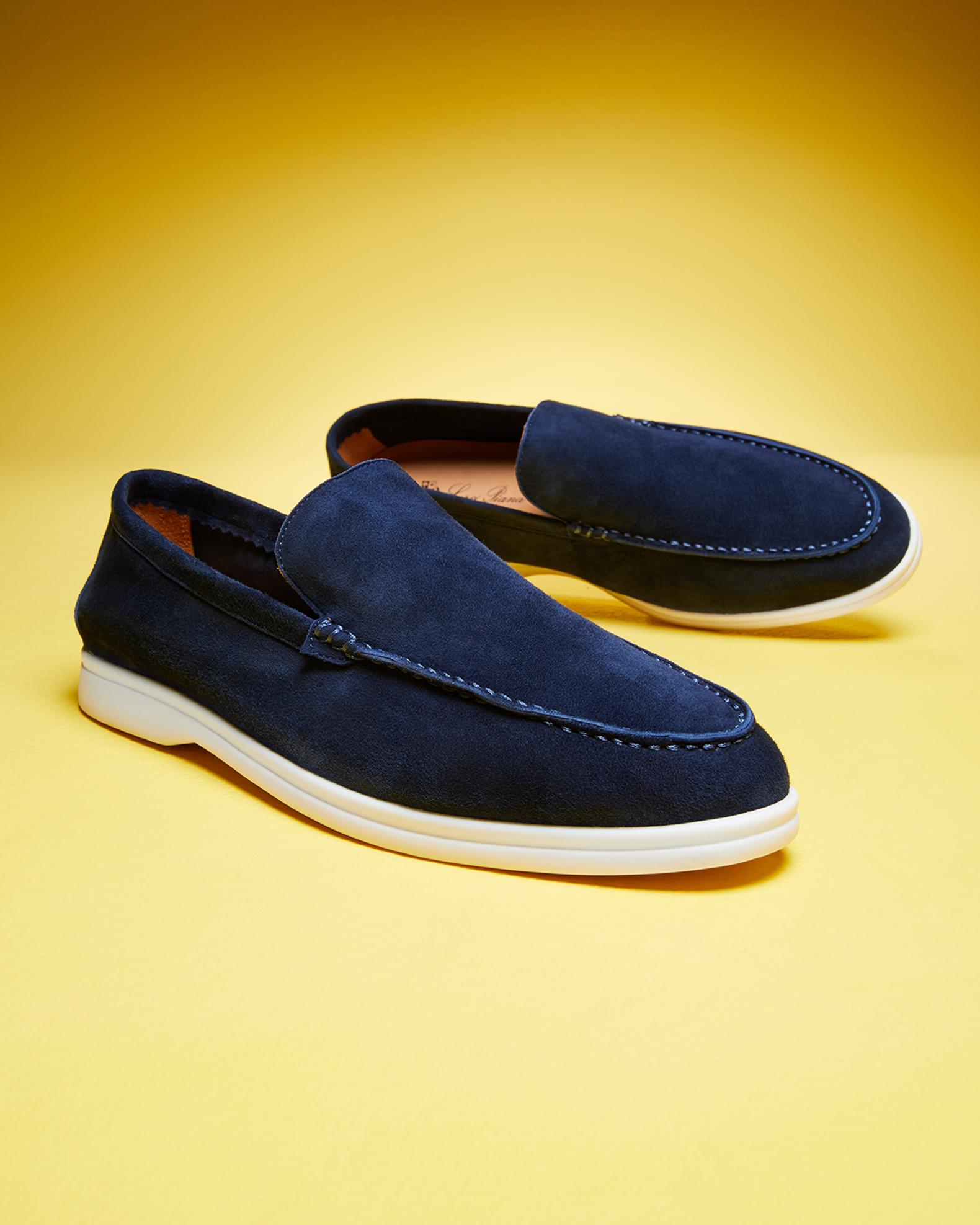 Loro Piana Summer Walk Men’s Suede Loafers Navy EUR 46 Men main image 4