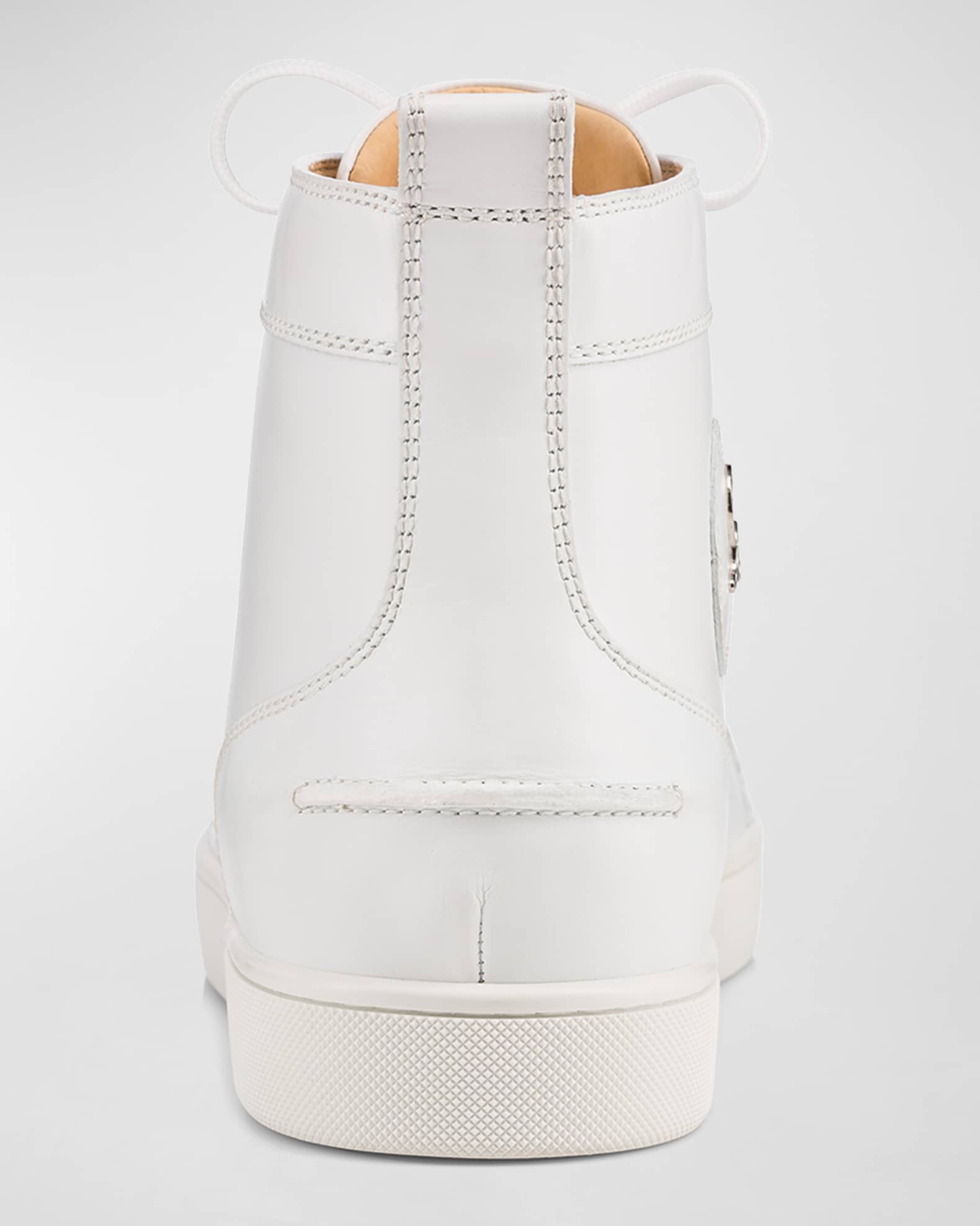 Christian Louboutin Men s Louis Leather High Top Sneakers Neiman Marcus