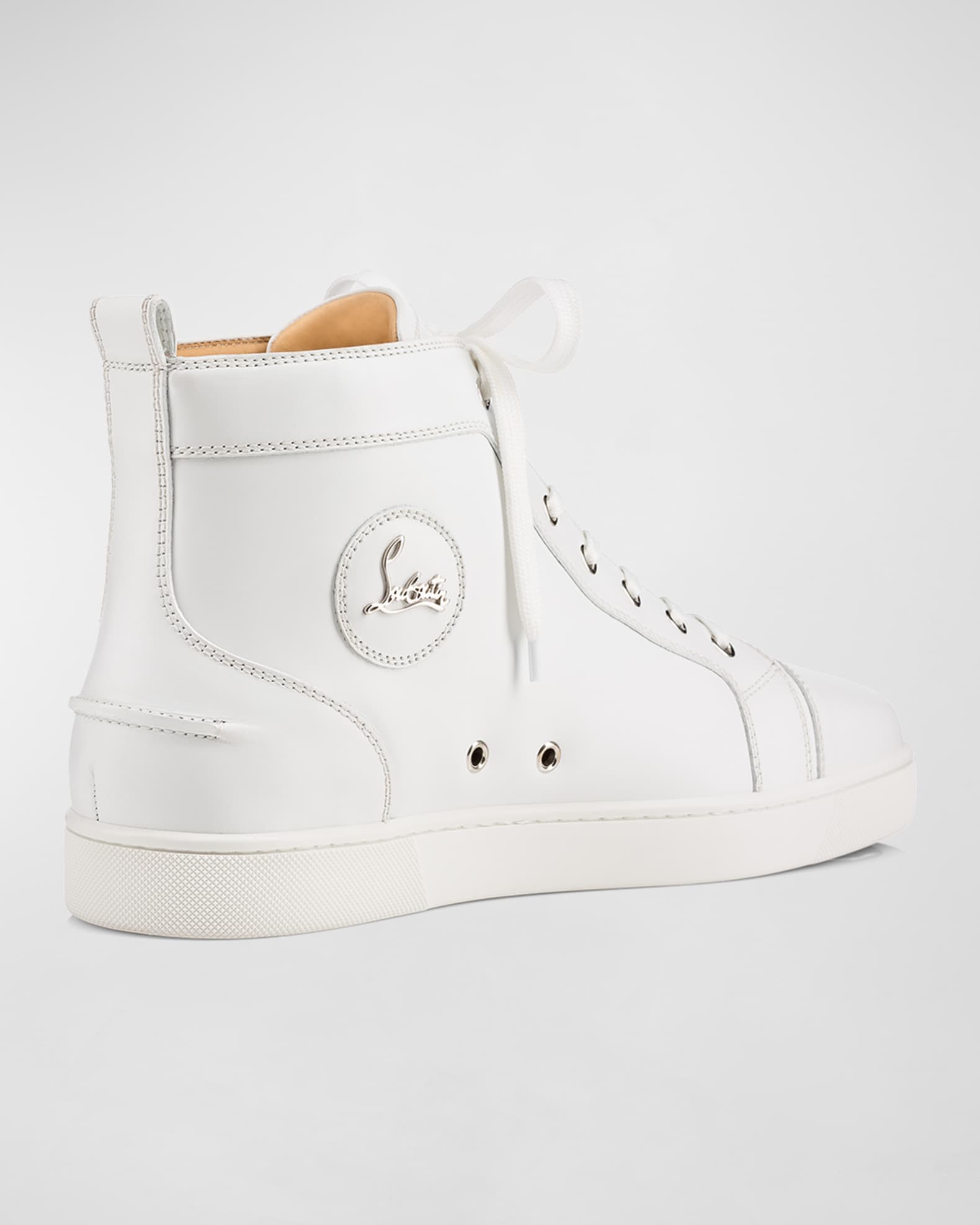 Christian louboutin white high tops best sale