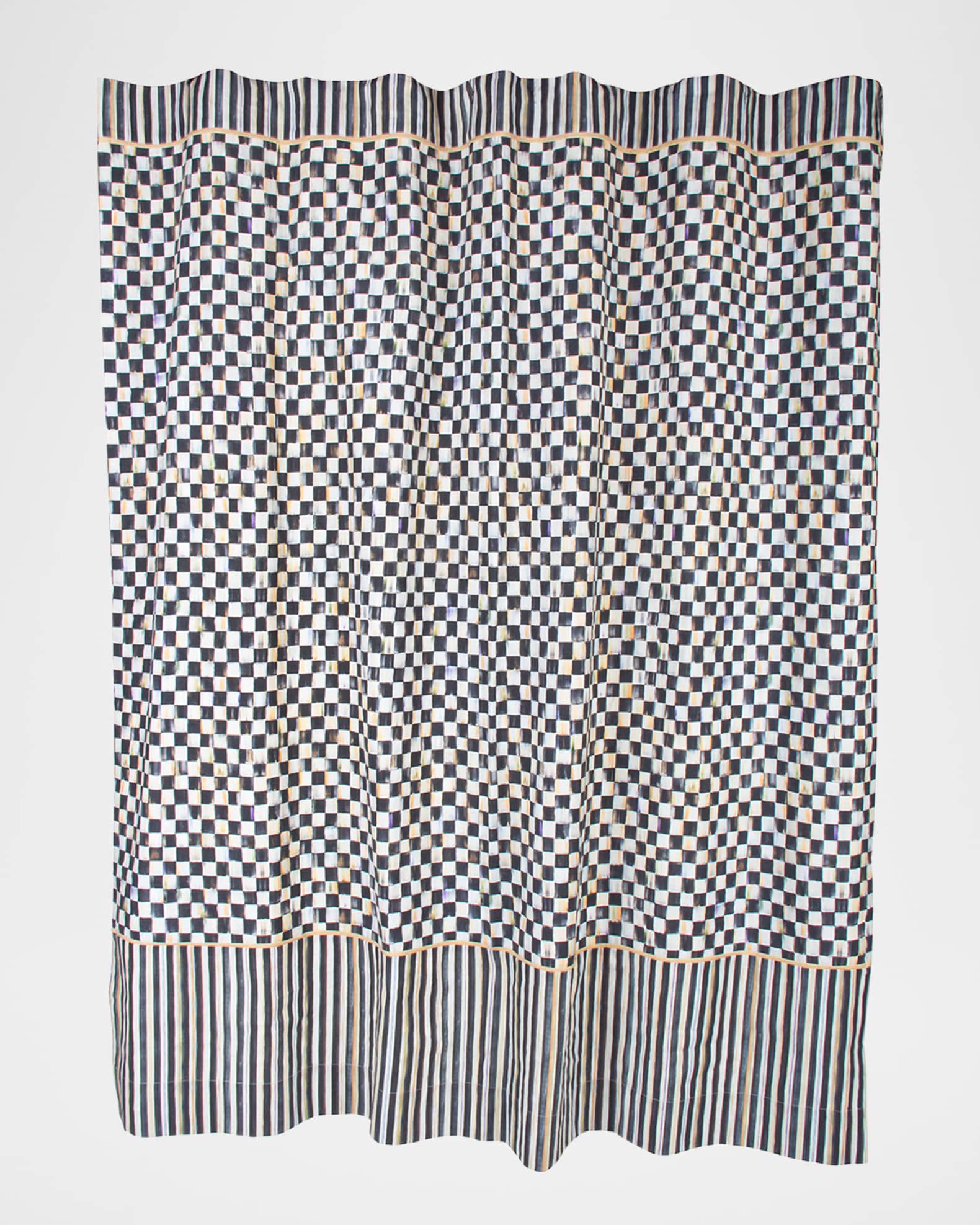 MacKenzieChilds Courtly Check Shower Curtain Neiman Marcus