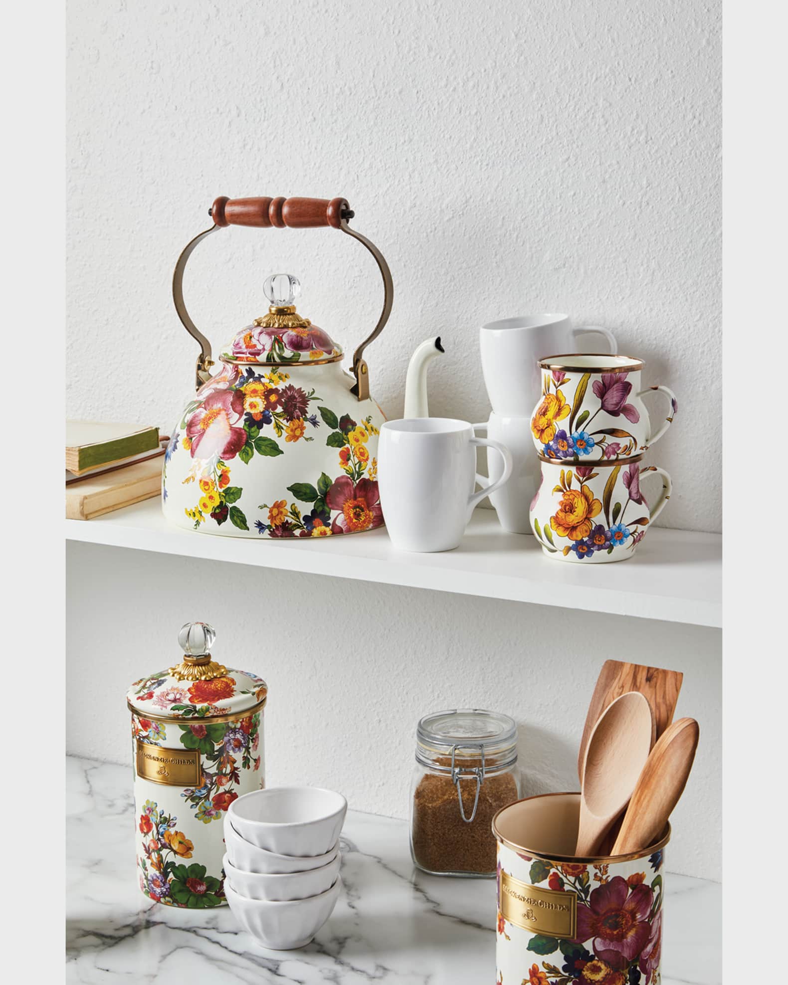 MacKenzie-Childs Flower Market Three-Quart Tea Kettle