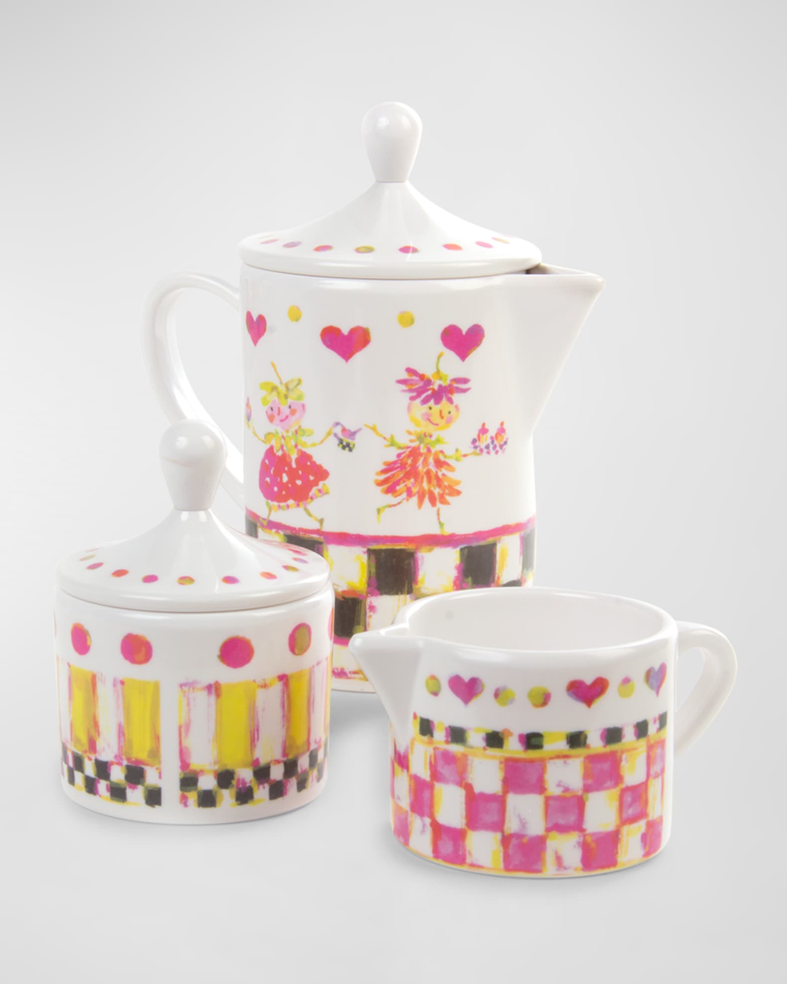 MacKenzie Childs Tea Party Tea Set Neiman Marcus