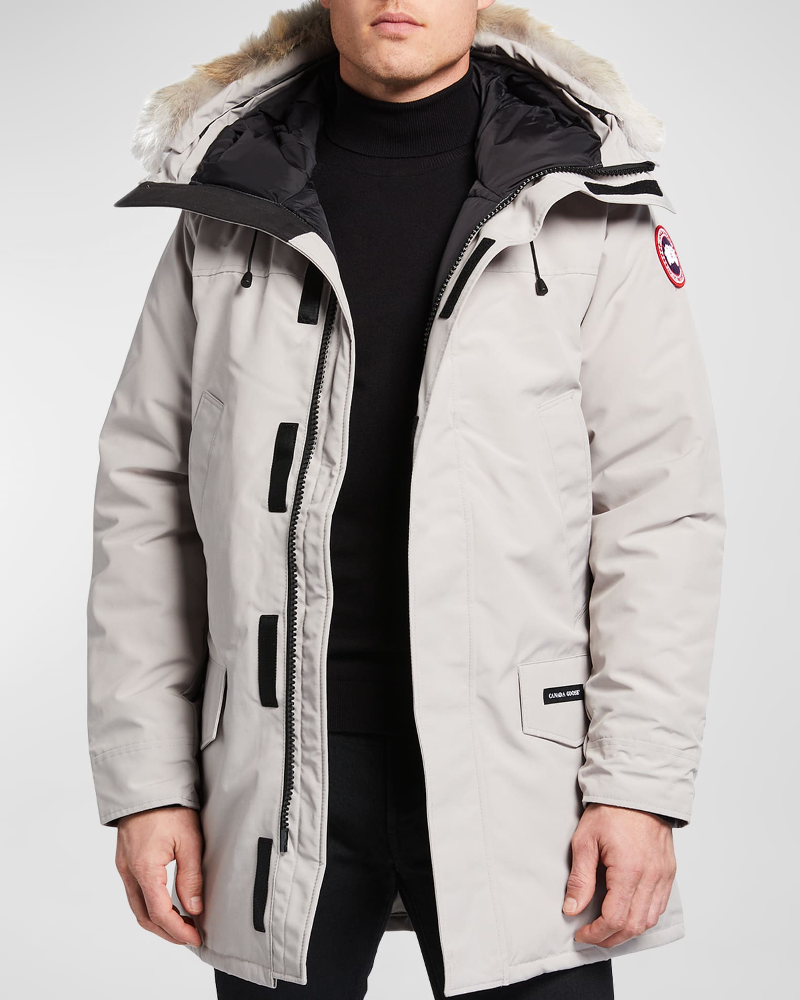 Canada Goose Men S Langford Arctic Tech Parka Jacket With Fur Hood Neiman Marcus