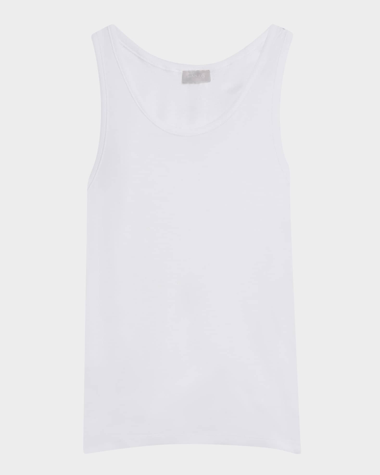 Cotton Pure Tank Top, White 0