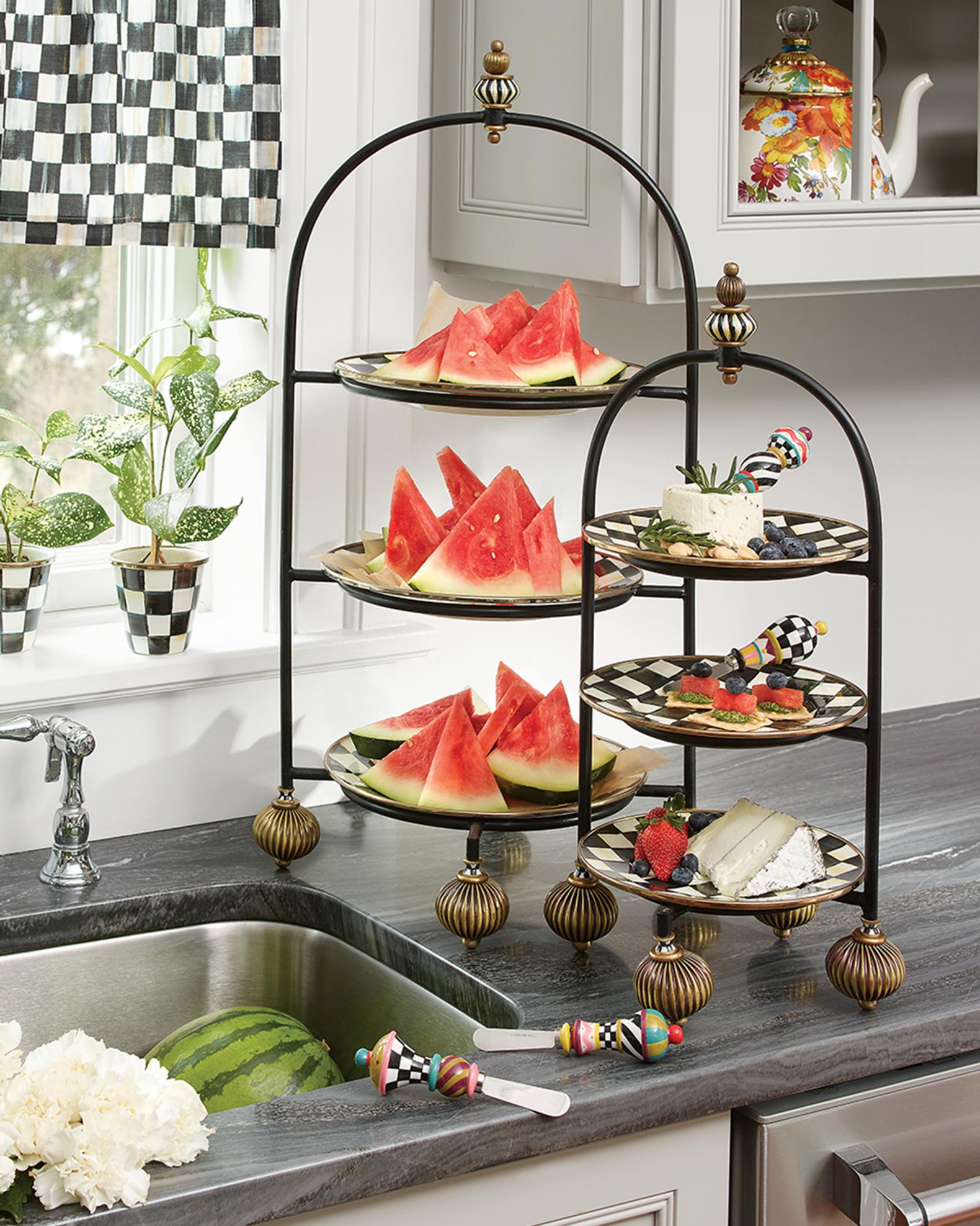 MacKenzie-Childs Courtly Check Salad Plate | Neiman Marcus display picture 1