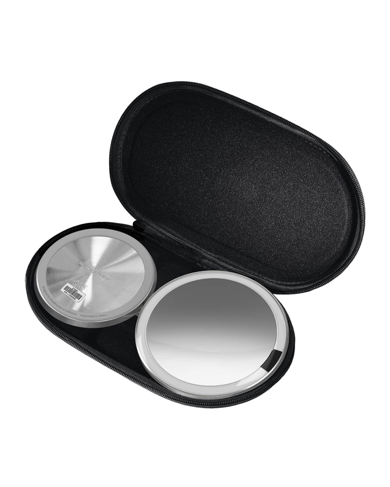 5 Sensor Mirror with Travel Case Brushed Steel