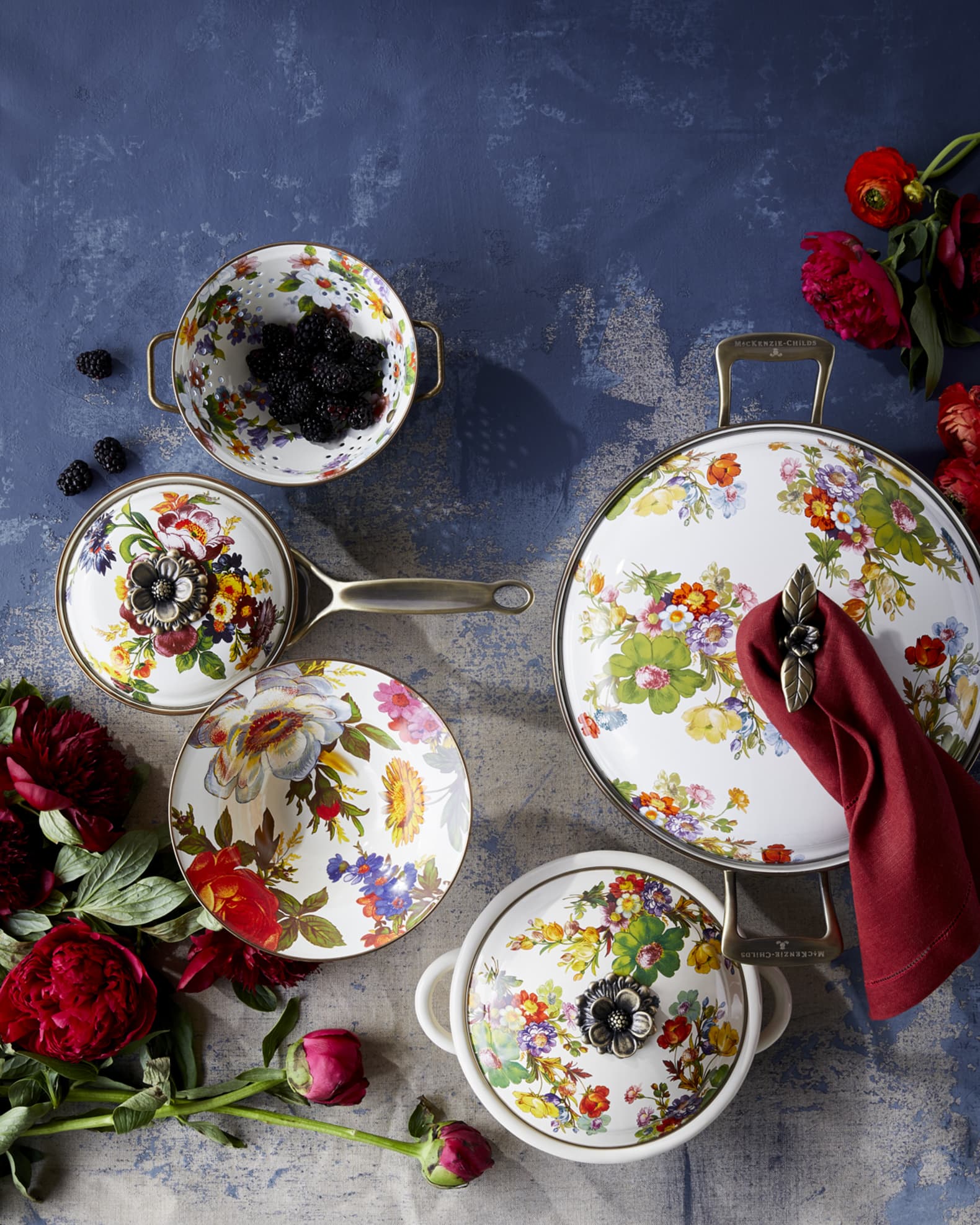 MacKenzie-Childs Small Flower Market Colander | Neiman Marcus