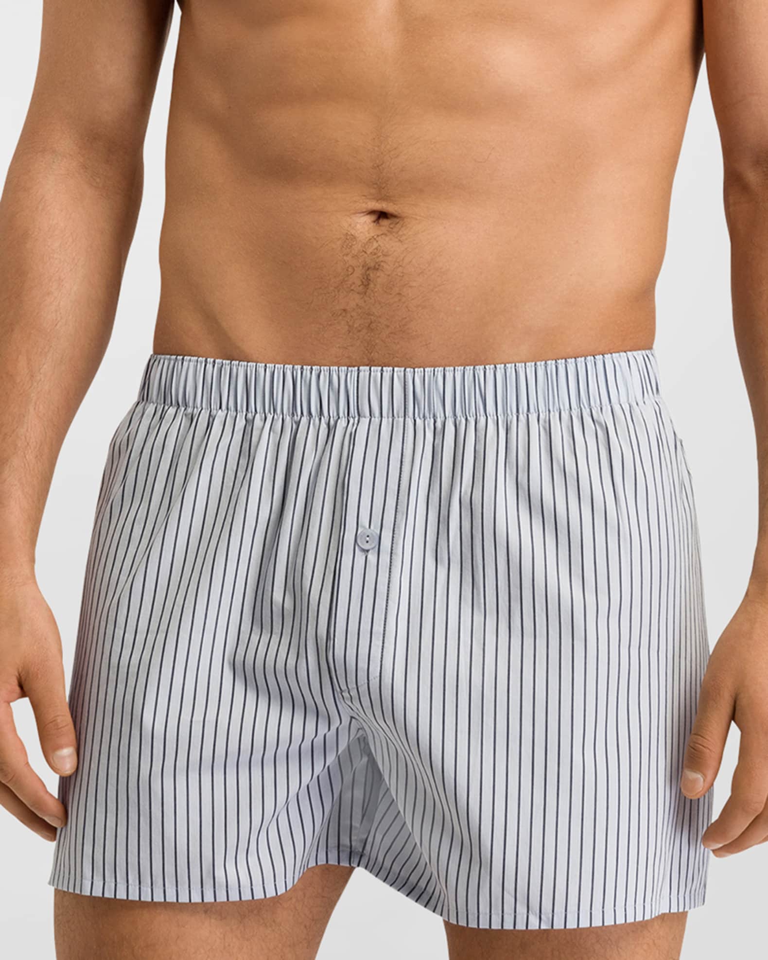 Hanro Men's Fancy Woven Cotton Boxers | Neiman Marcus