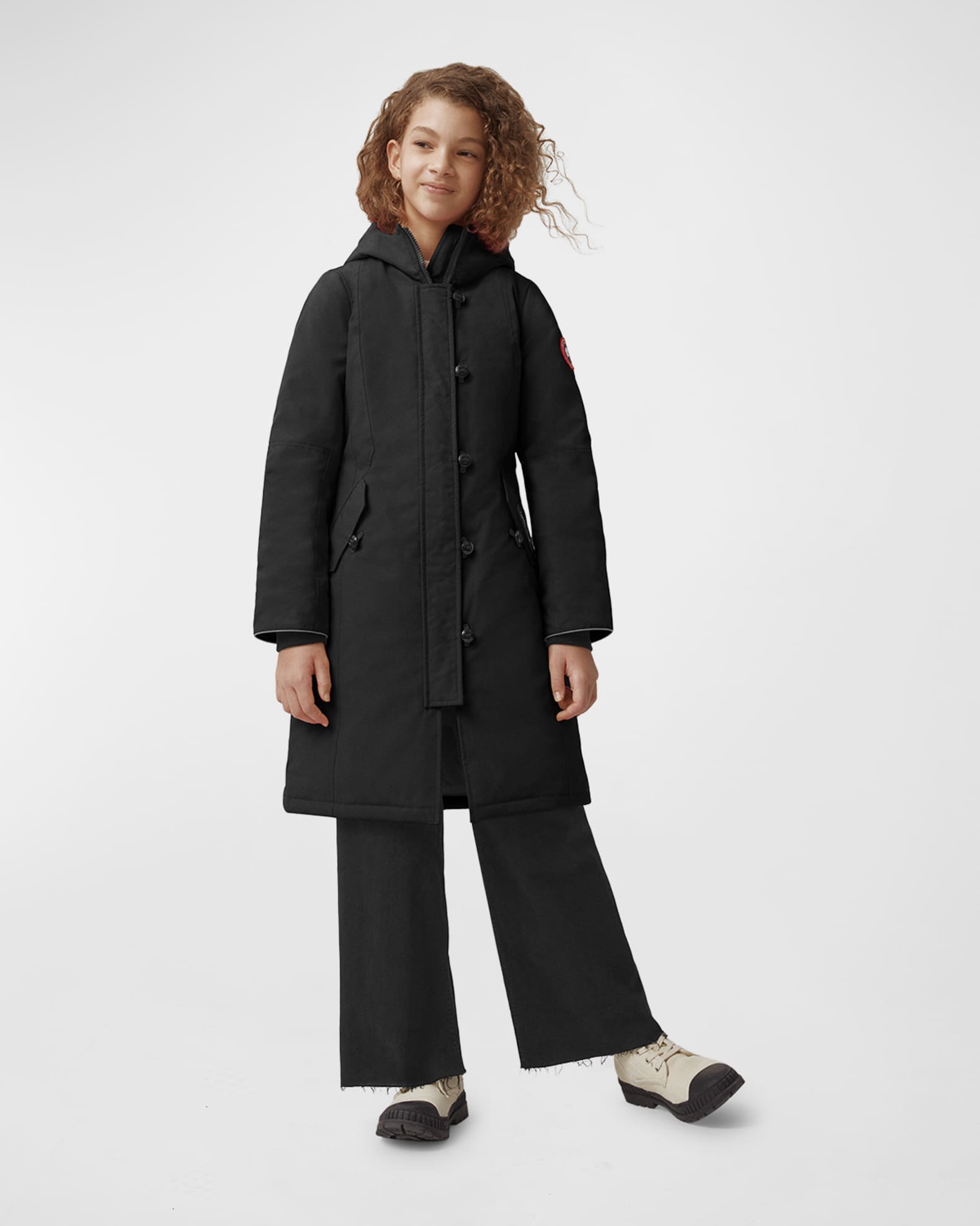 Canada Goose Kid's Brittania Parka with Removable Fur Trim, XSXL