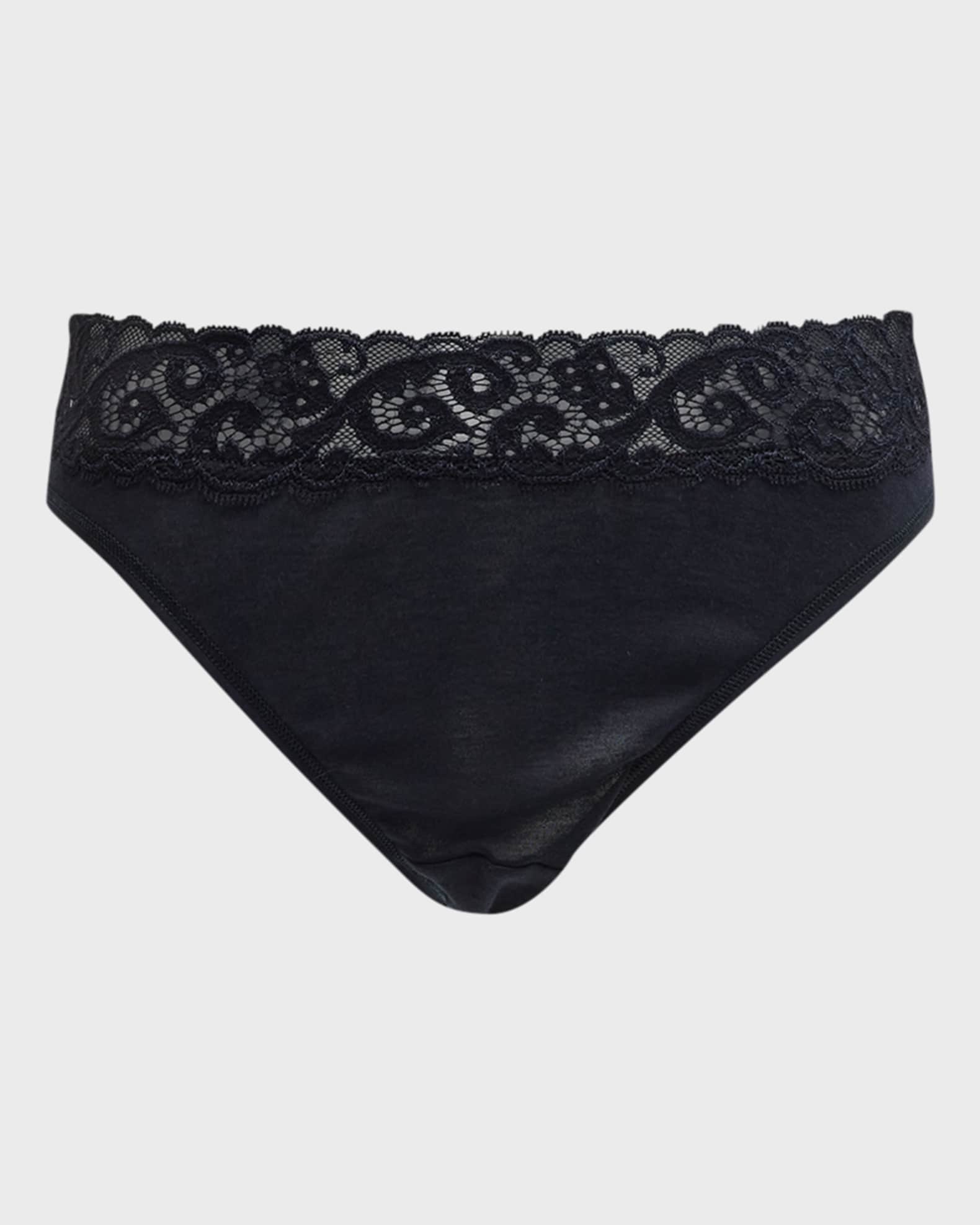 Moments High-Cut Lace-Trim Briefs 0
