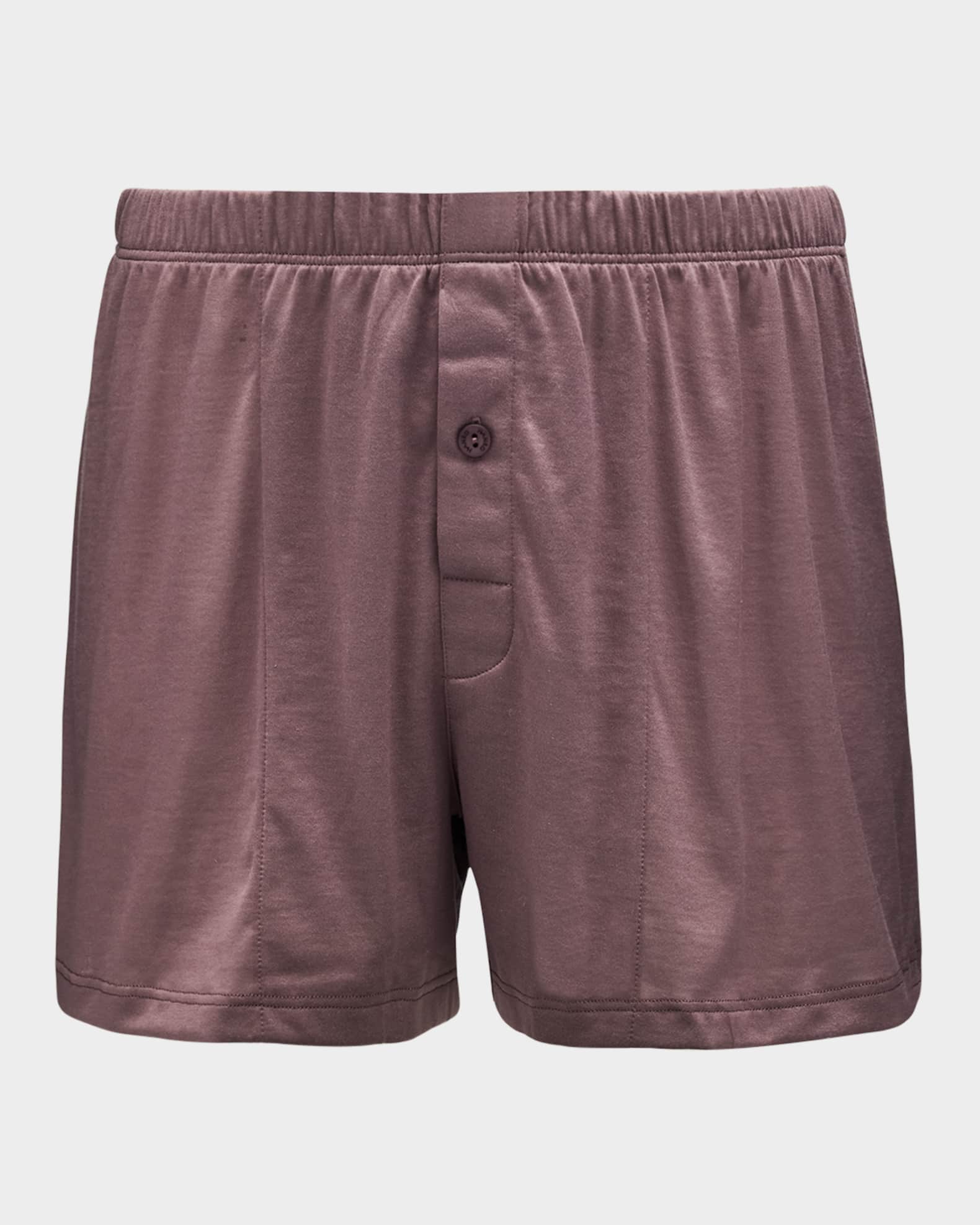 Men's Sporty Mercerized Cotton Boxers 0