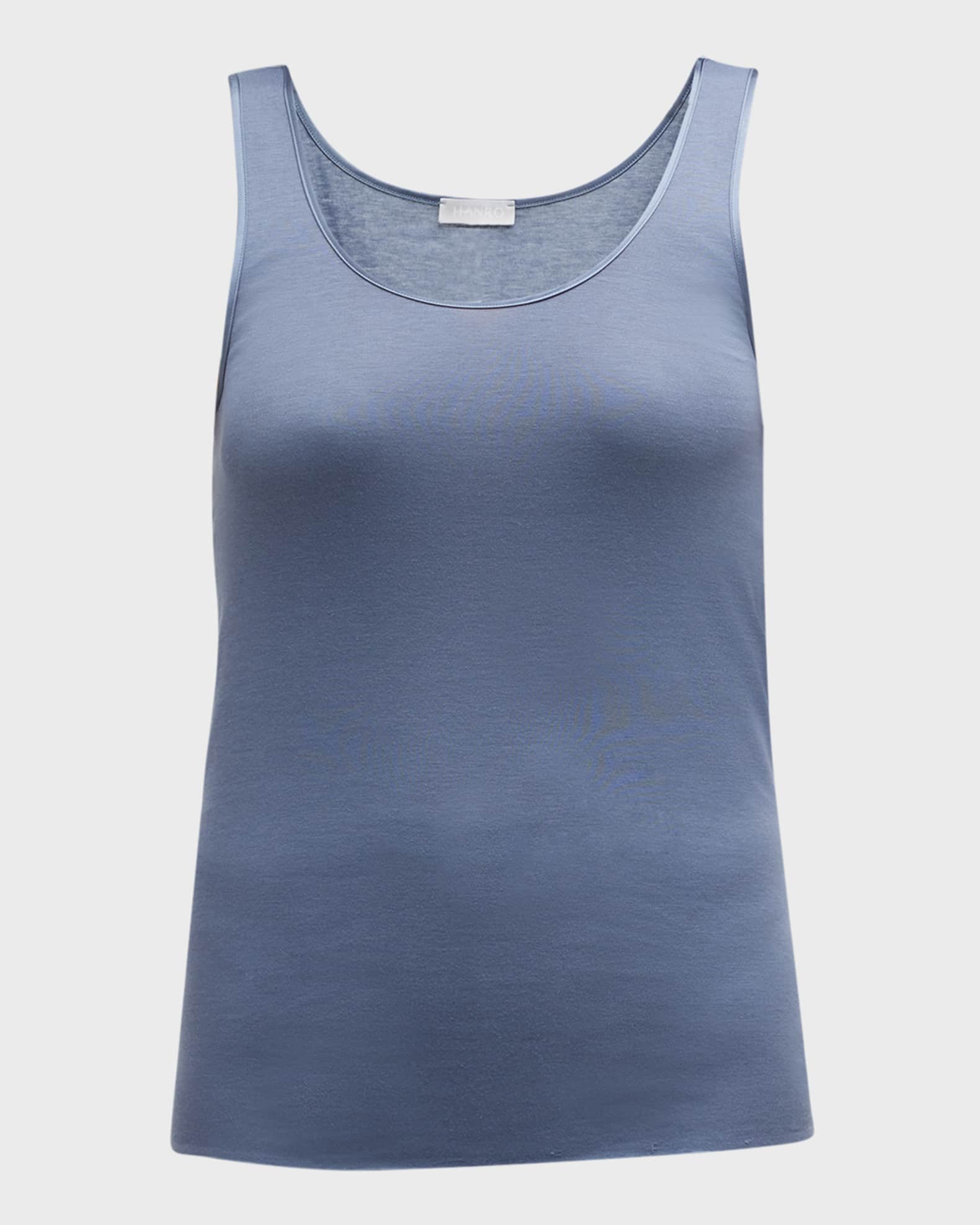 Hanro Cotton Seamless Tank Neiman Marcus