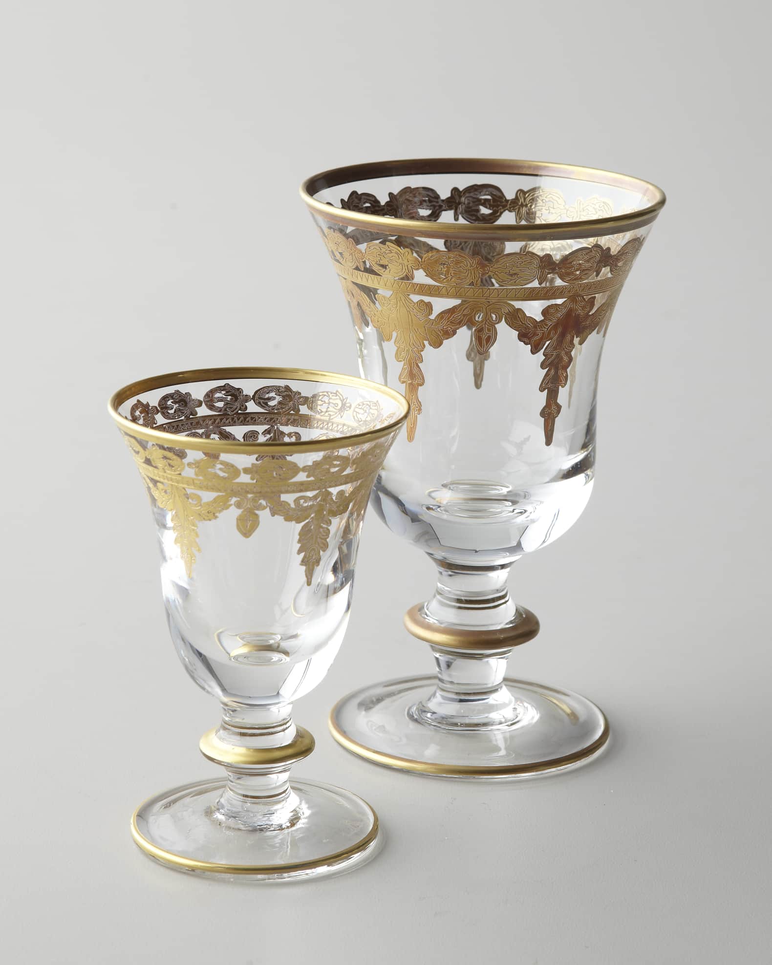 Vetro Gold Wine Glass