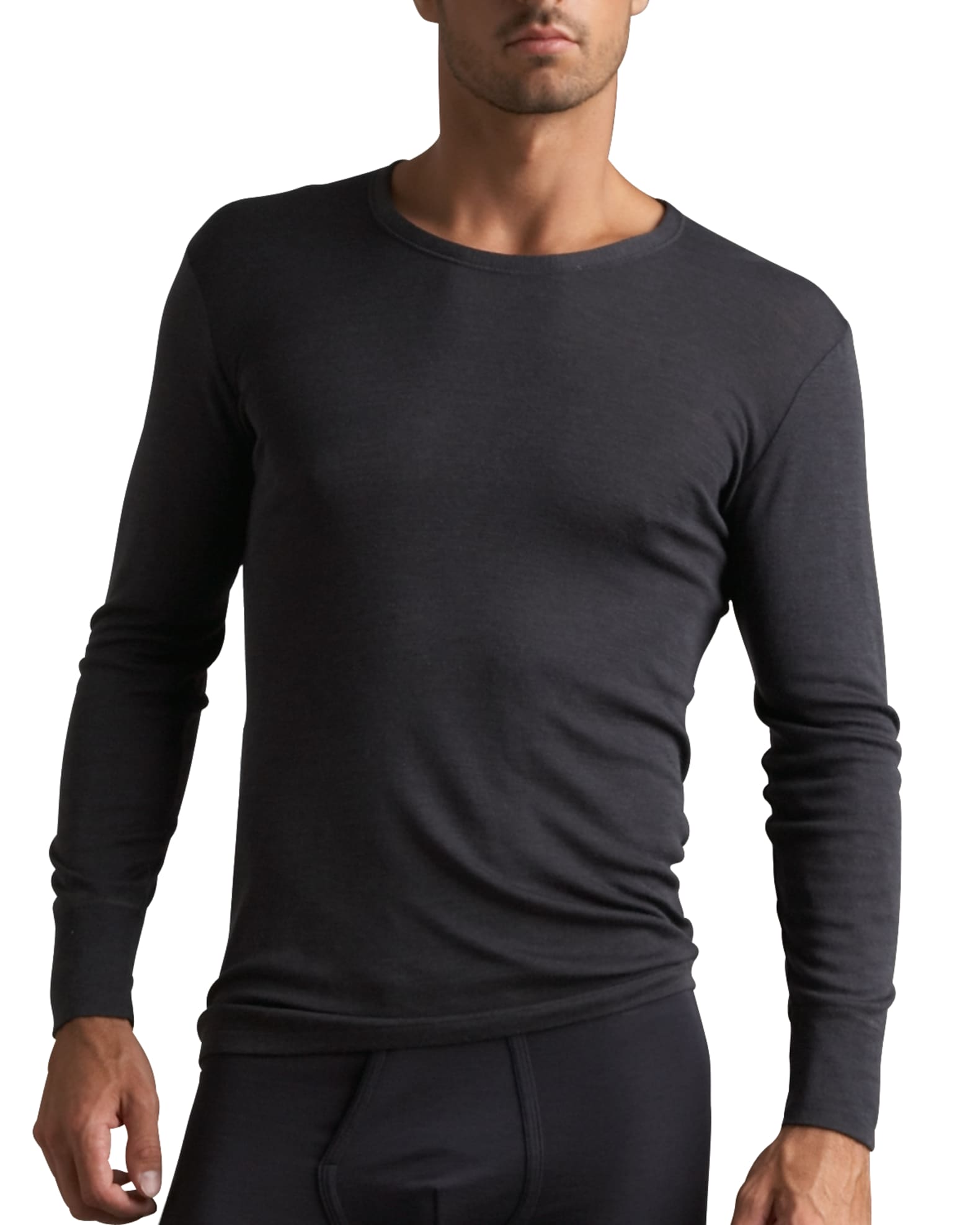 Woolen Silk Long-Sleeve Shirt 1