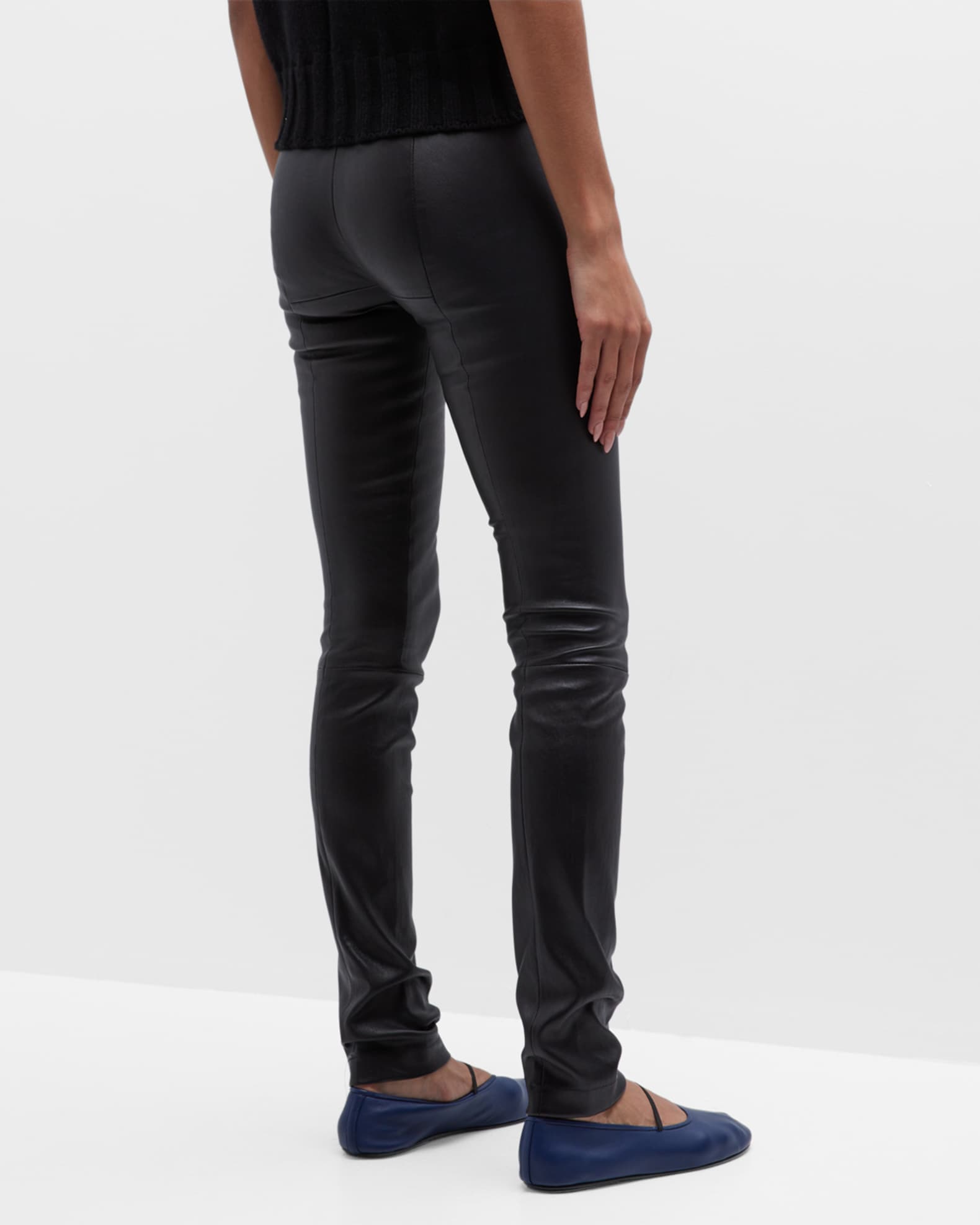 The row moto leather leggings online