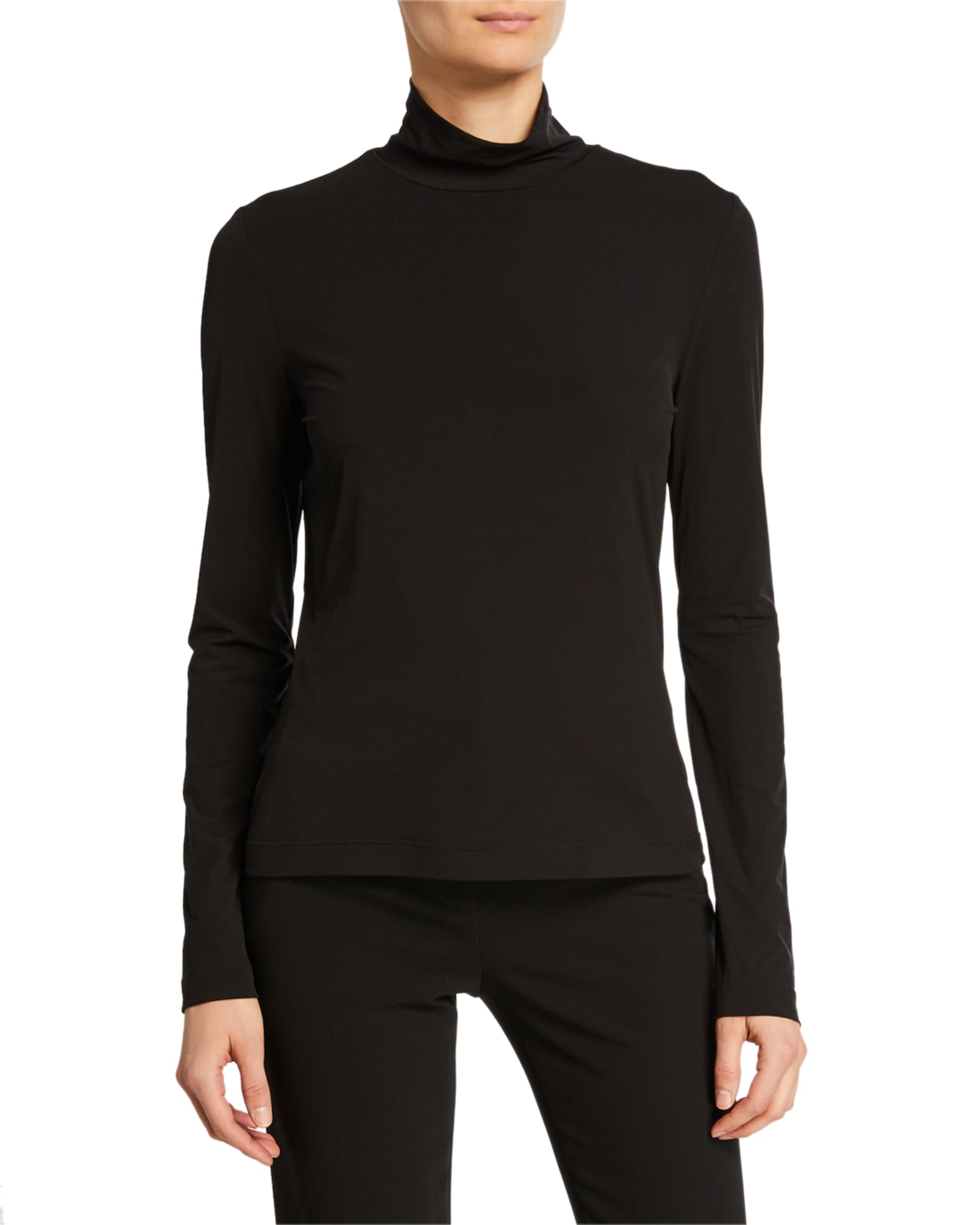 Fine Jersey Turtleneck Tunic