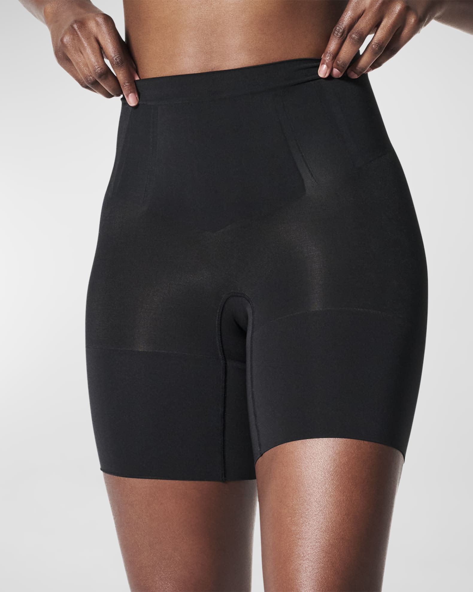 Spanx OnCore Mid-Thigh Shorts | Neiman Marcus