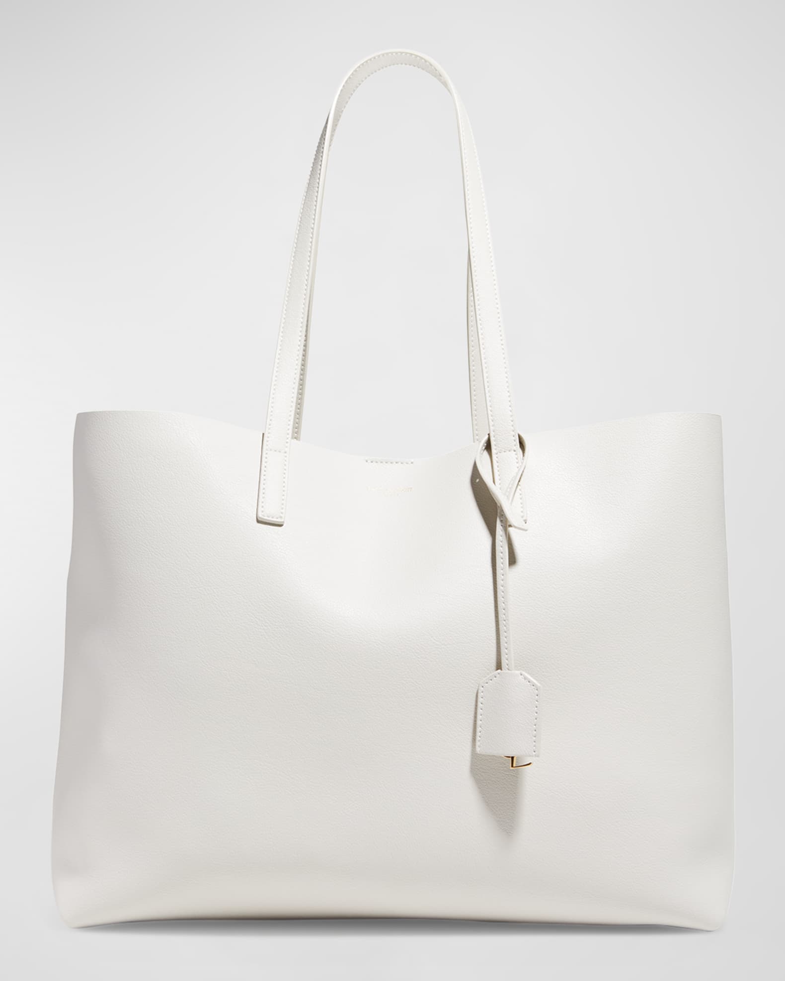 Saint Laurent East West Calfskin Shopping Tote Bag | Neiman Marcus