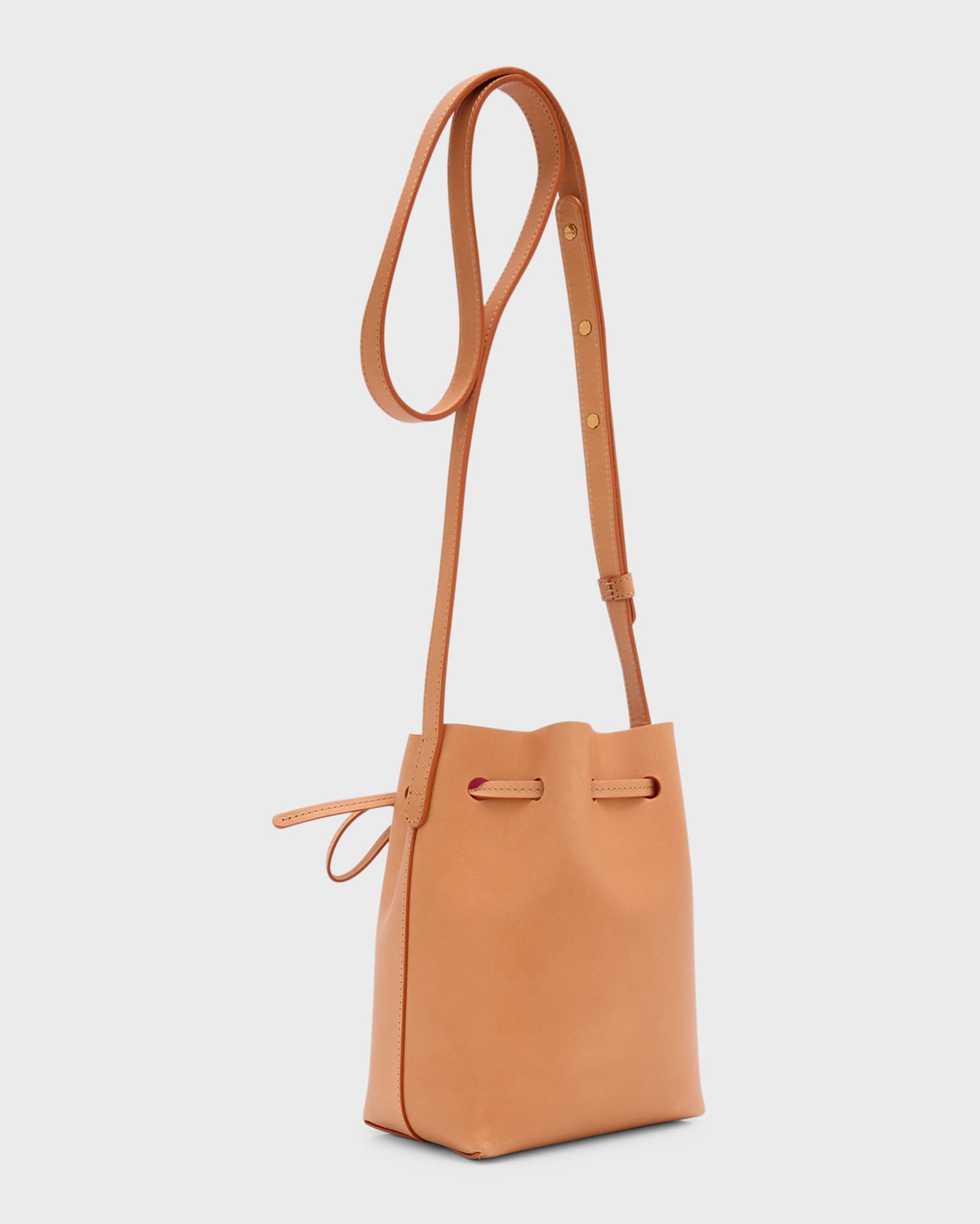 Mansur Gavriel Mini Mini Vegetable-Tanned Leather Bucket Bag