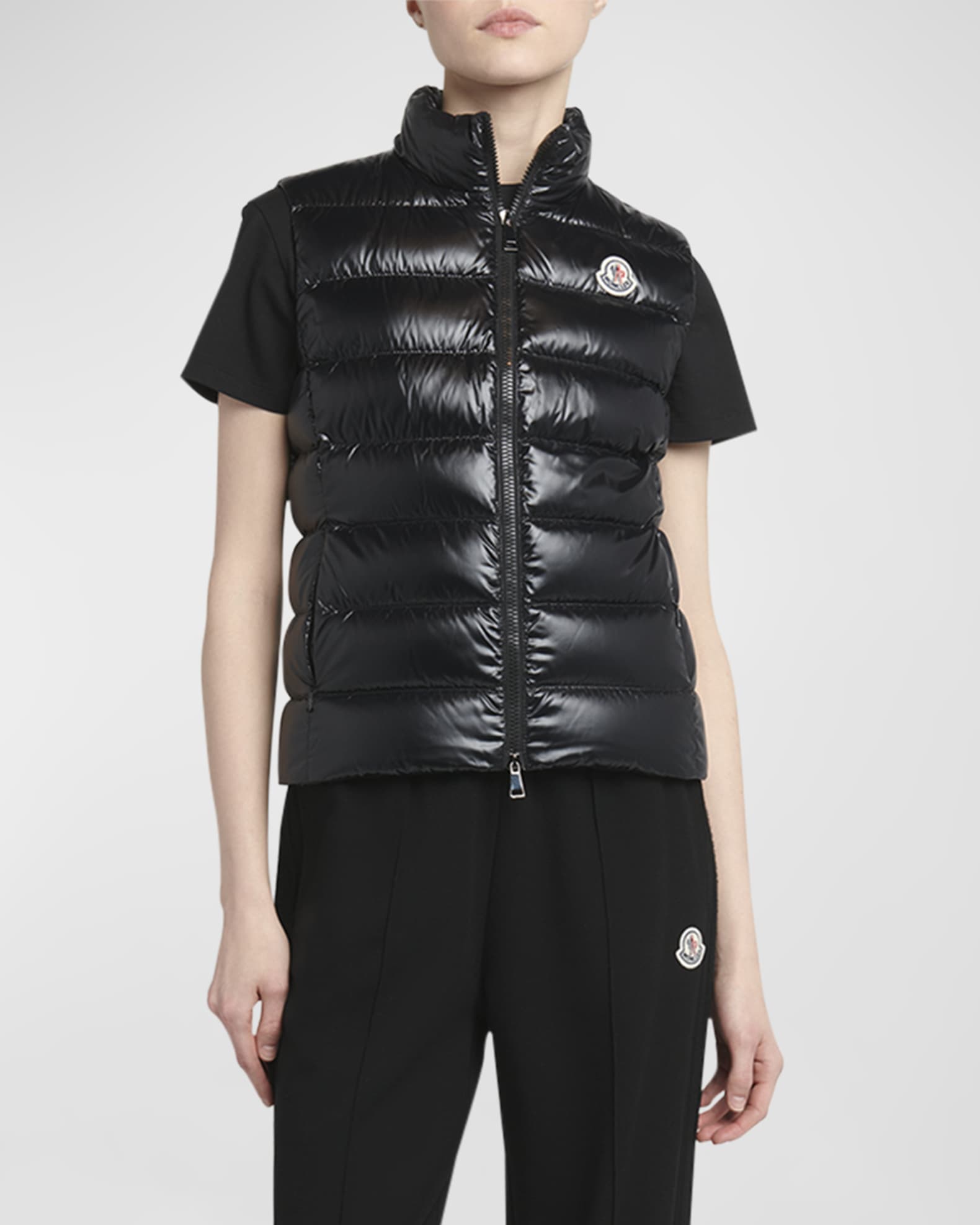Ghany Shiny Quilted Puffer Vest