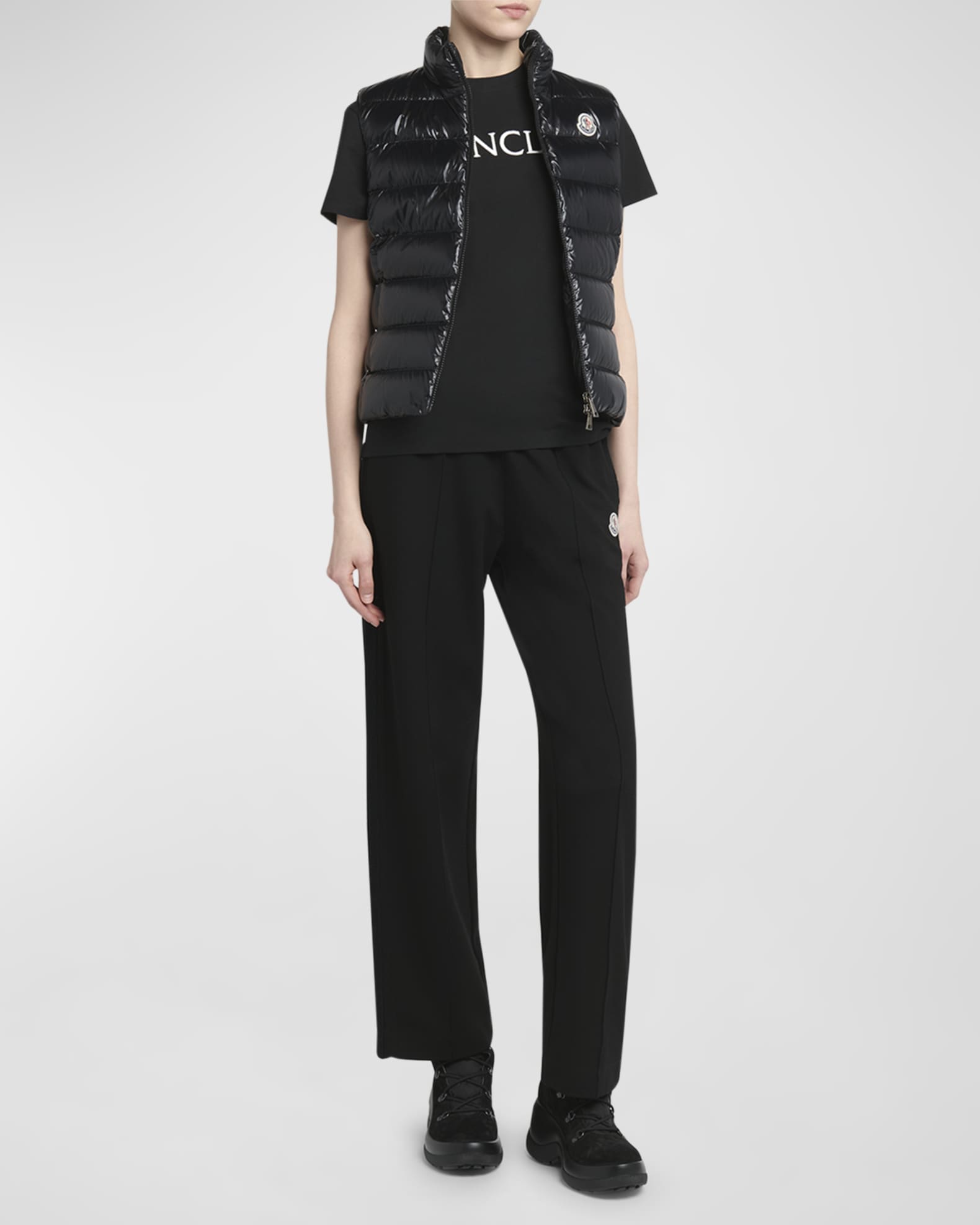 Moncler ghany shiny quilted puffer vest 2025