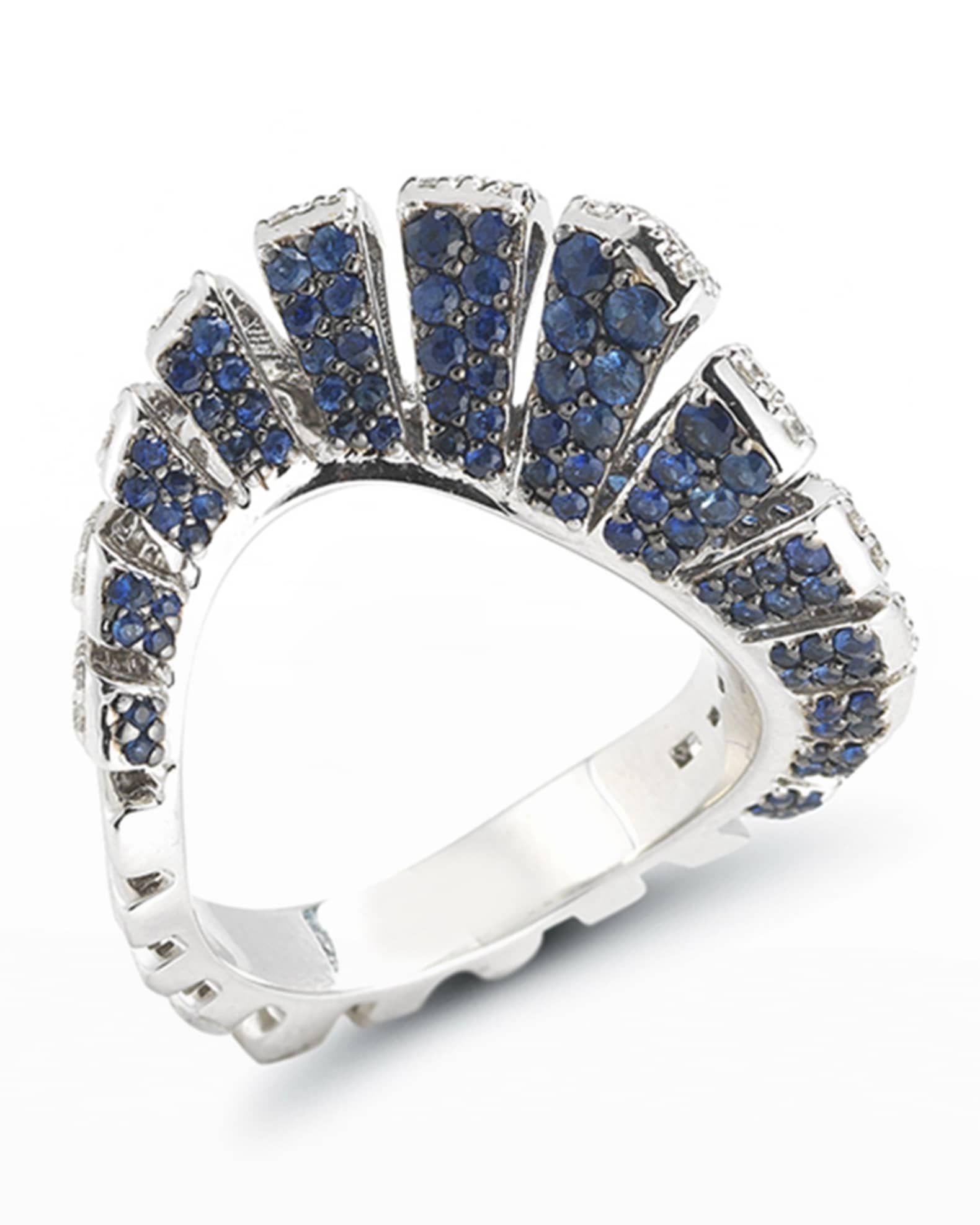 Fanned Diamond Statement Ring