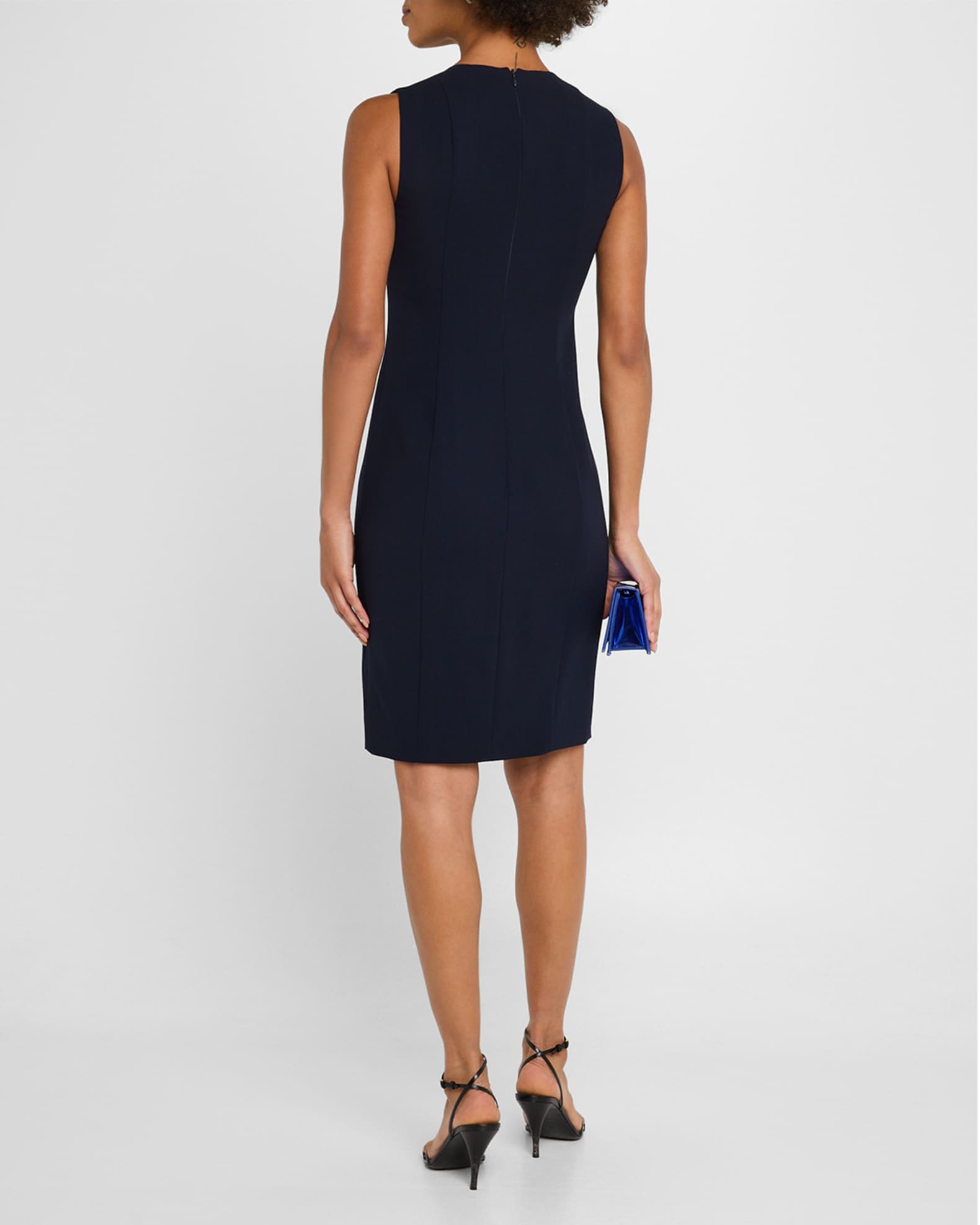 Akris Sleeveless V-Neck Dress | Neiman Marcus