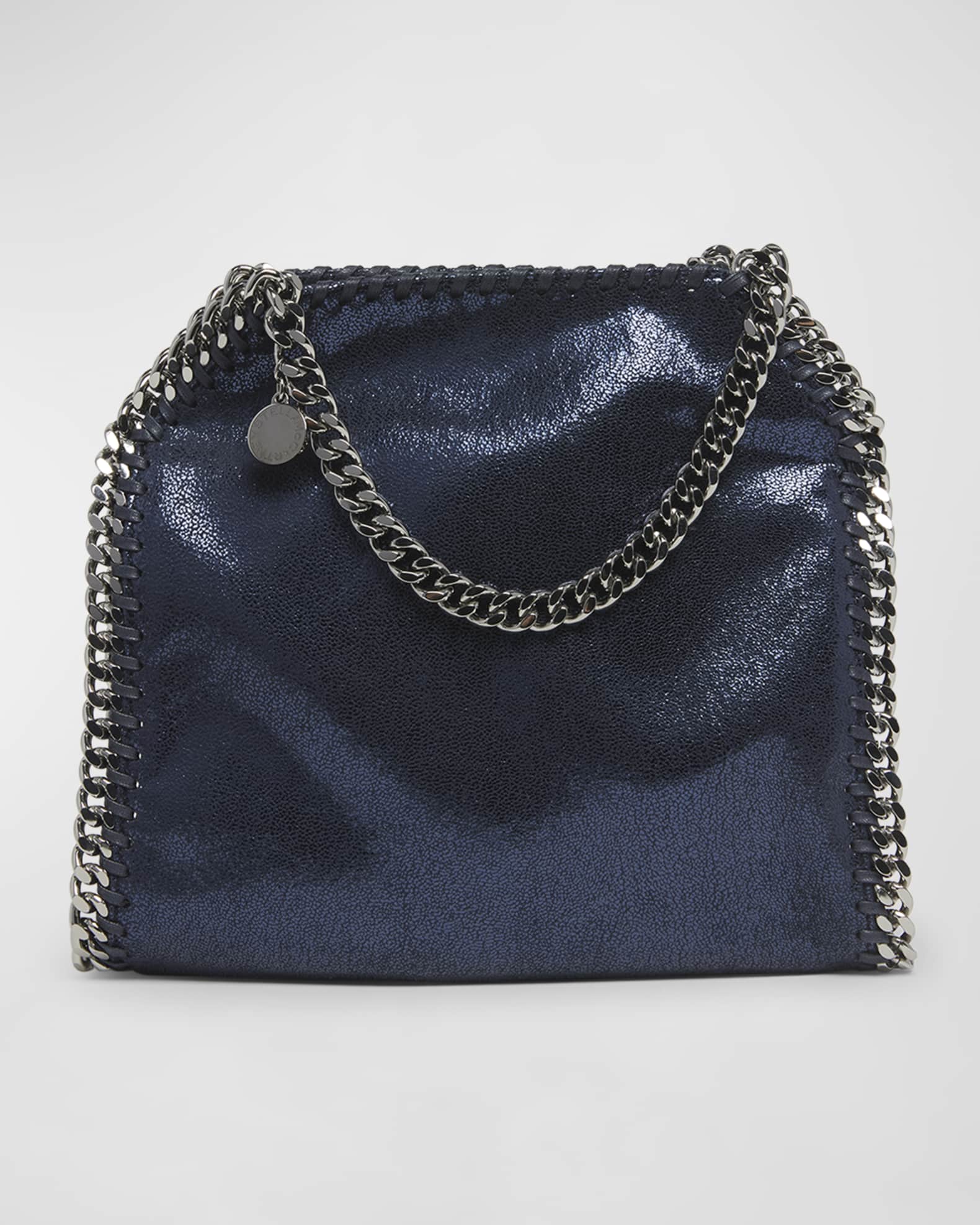 Stella McCartney Mini Falabella Metallic Chain Tote Bag Neiman Marcus