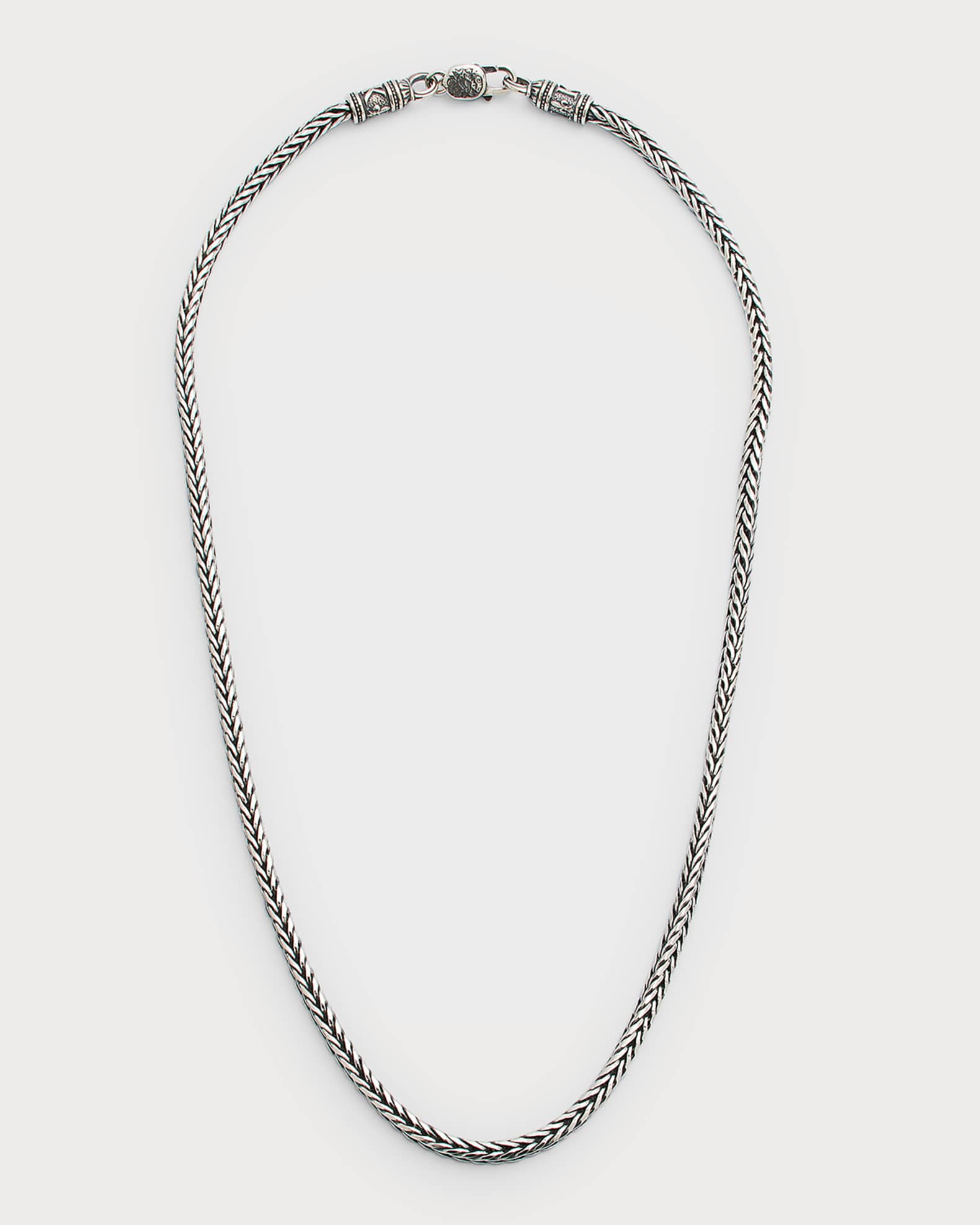 Konstantino Men s Sterling Silver Braided Chain Necklace Neiman Marcus