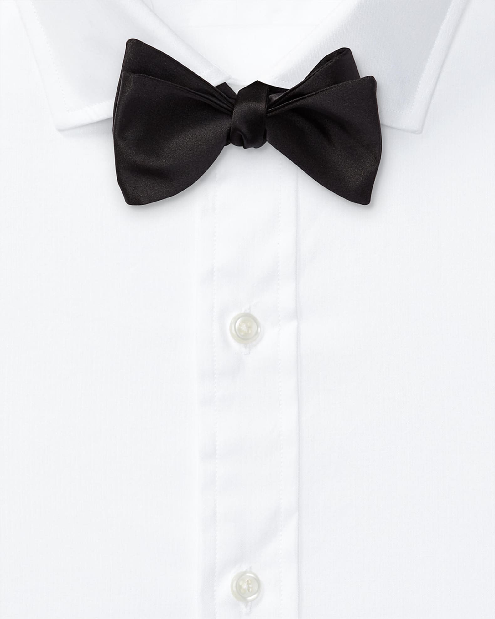 Solid Satin Bow Tie 1