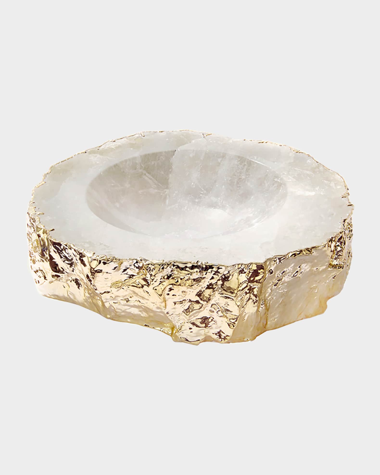 Casca Crystal Bowl, Gold 0